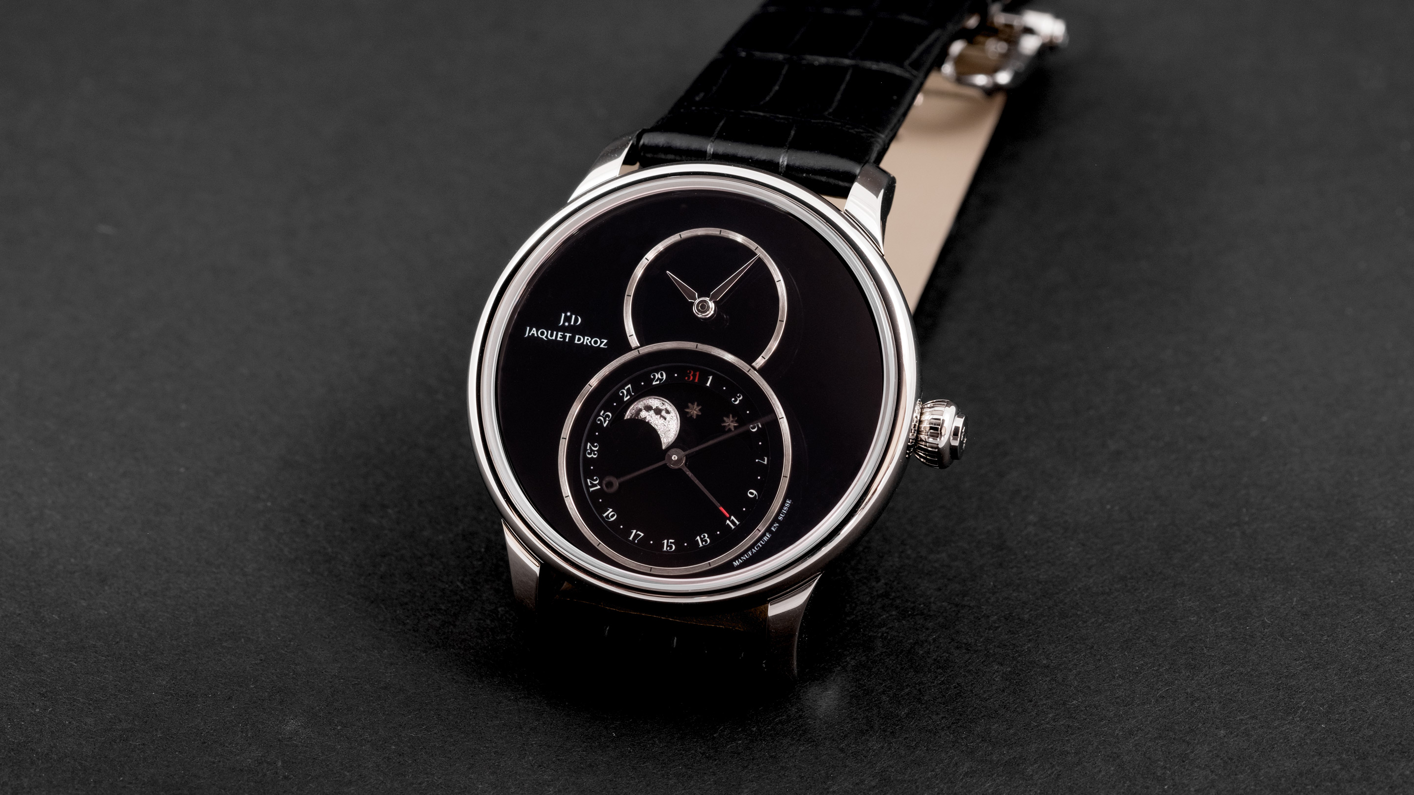 Hands On The Jaquet Droz Grande Seconde Moon Onyx Hodinkee