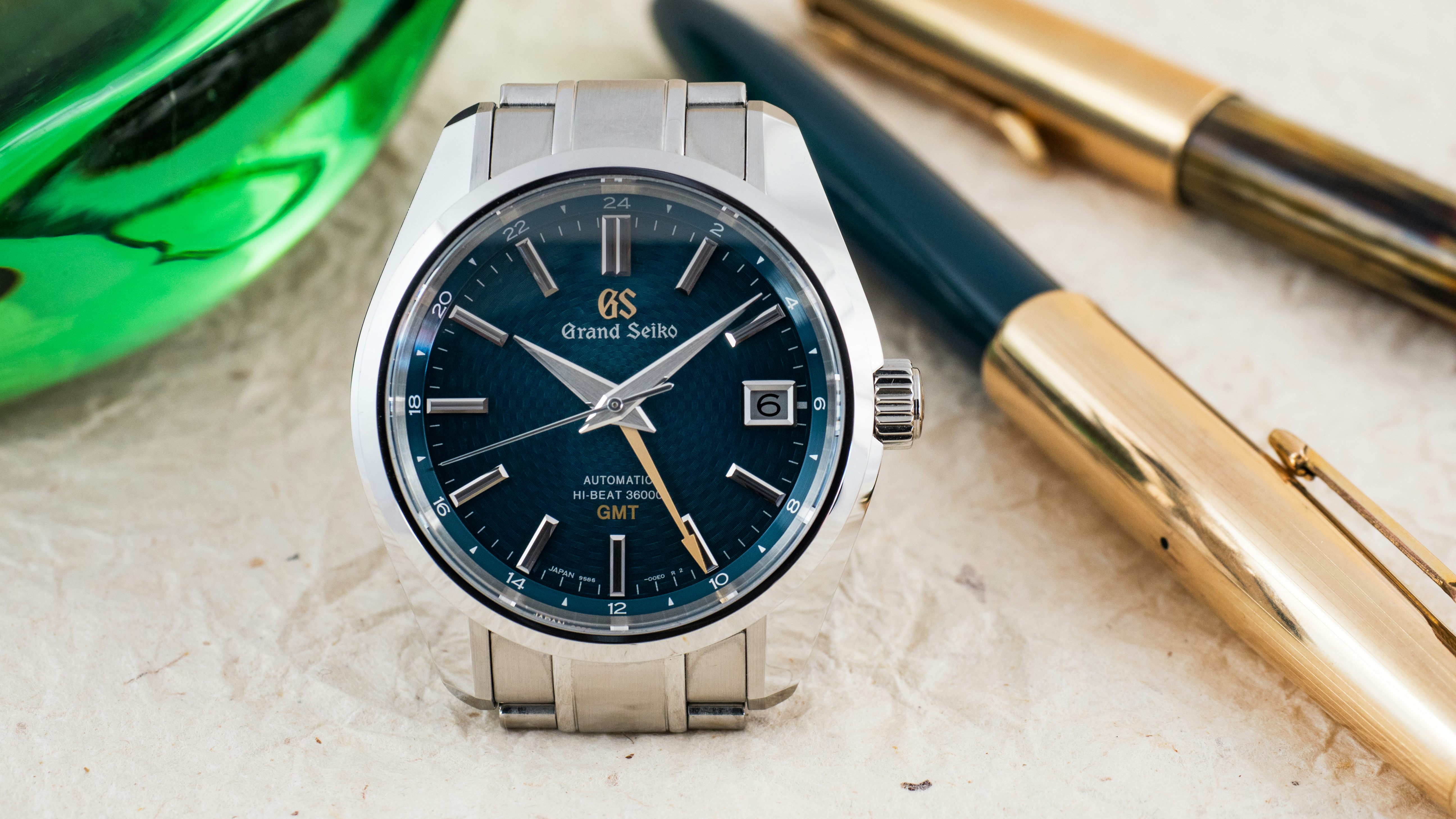 Hands-On: The Grand Seiko Hi-Beat 36000 GMT Limited Edition SBGJ227  'Peacock' - Hodinkee