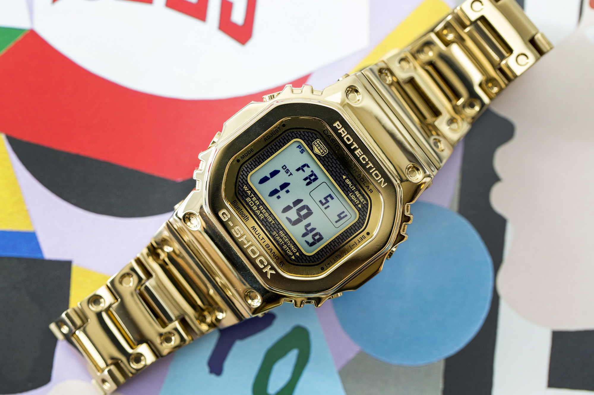 g shock gold dial