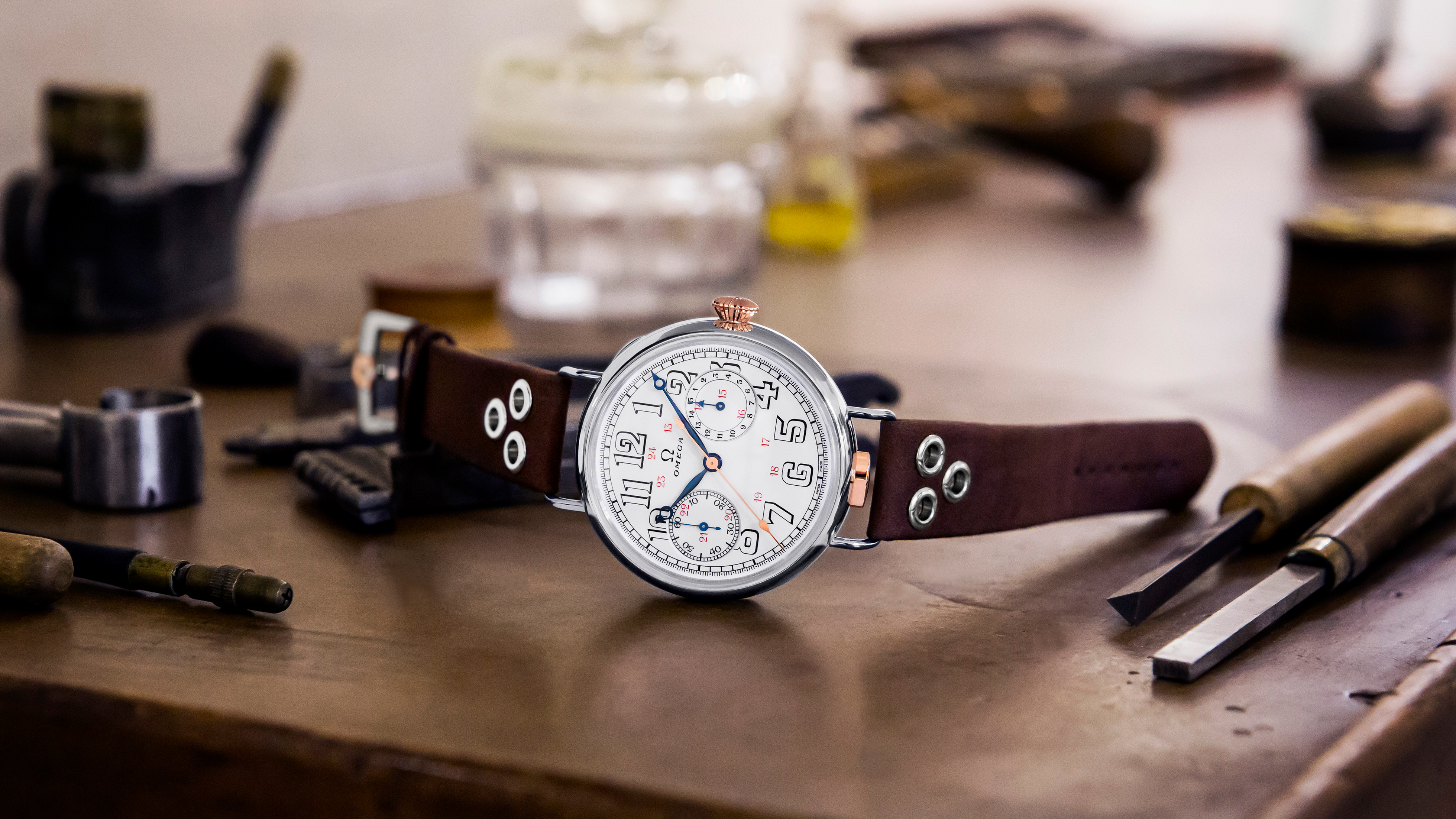 The First Omega Wrist-Chronograph 