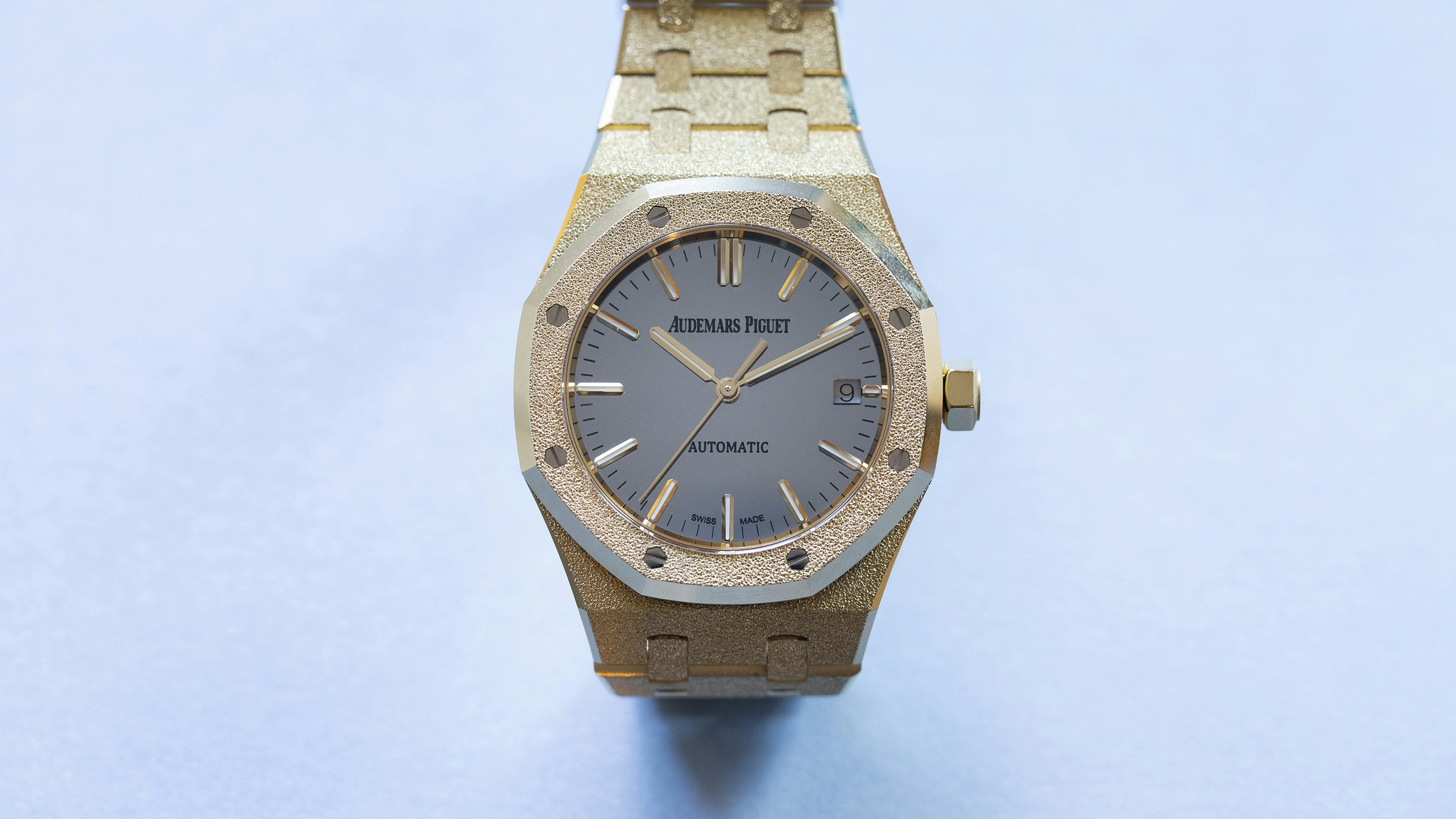 NEW! Audemars Piguet Men's Royal Oak White Gold Diamond Frosted 41mm  Skeleton Dial Watch Ref# 15407BC.GG.1224BC.01