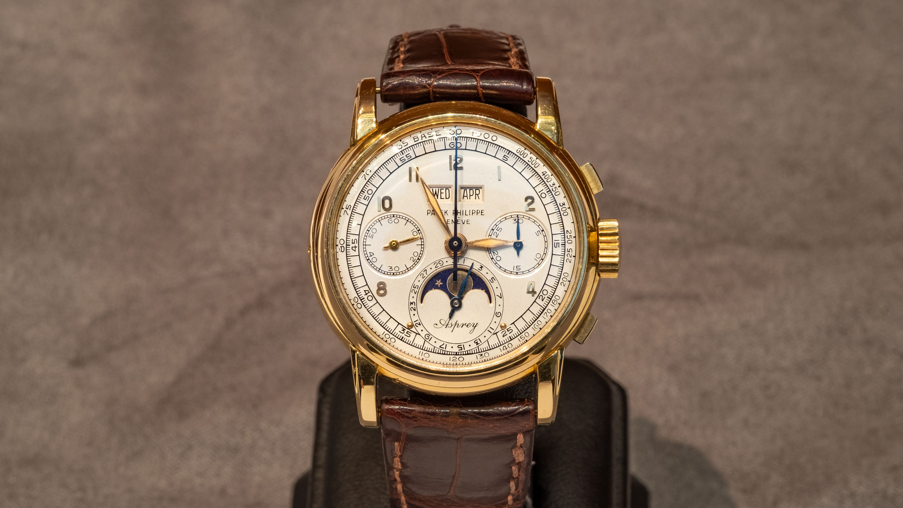 18ct Gold Rectangular Vintage Asprey Watch, 1932