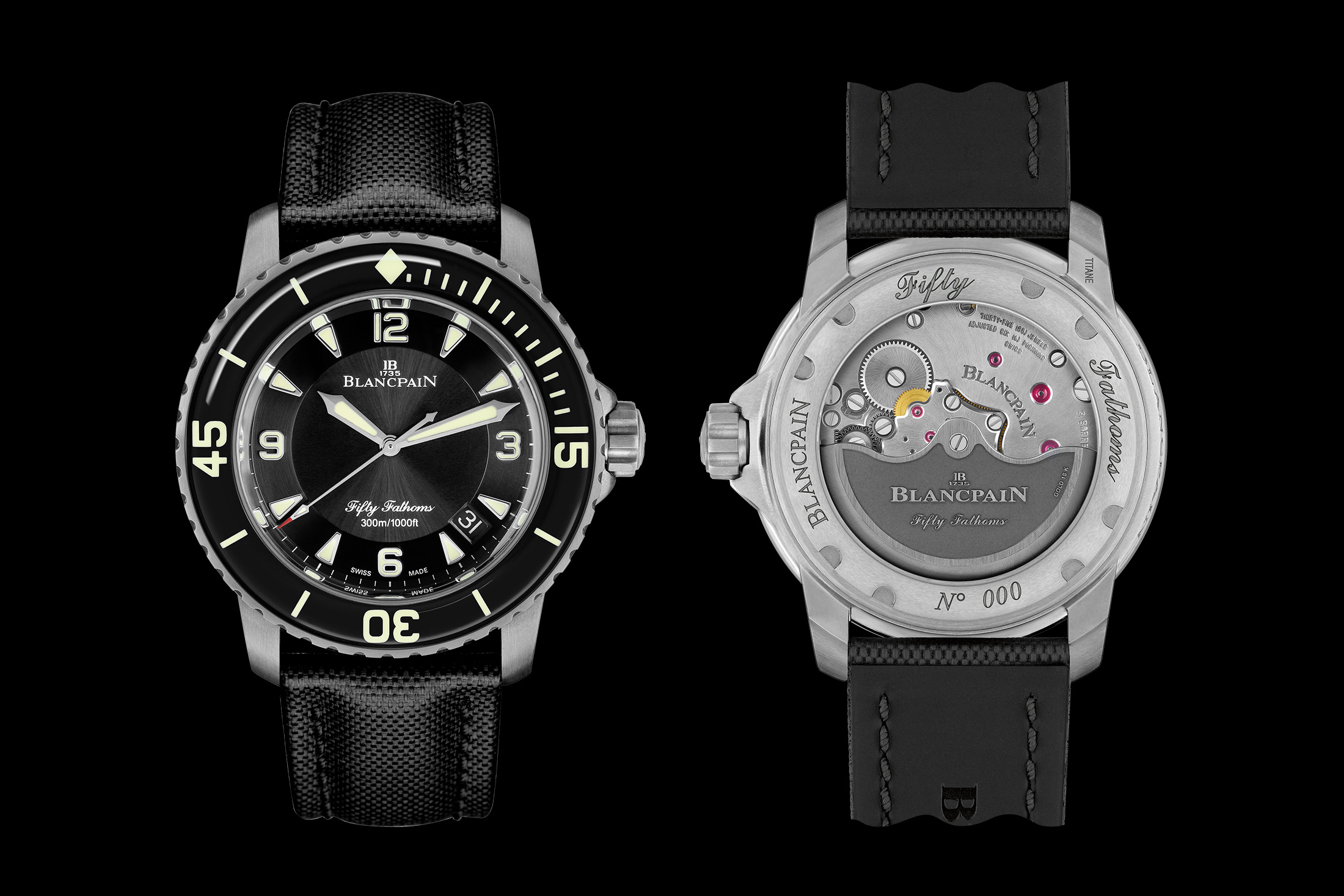 blancpain fifty fathoms 5015 titanium