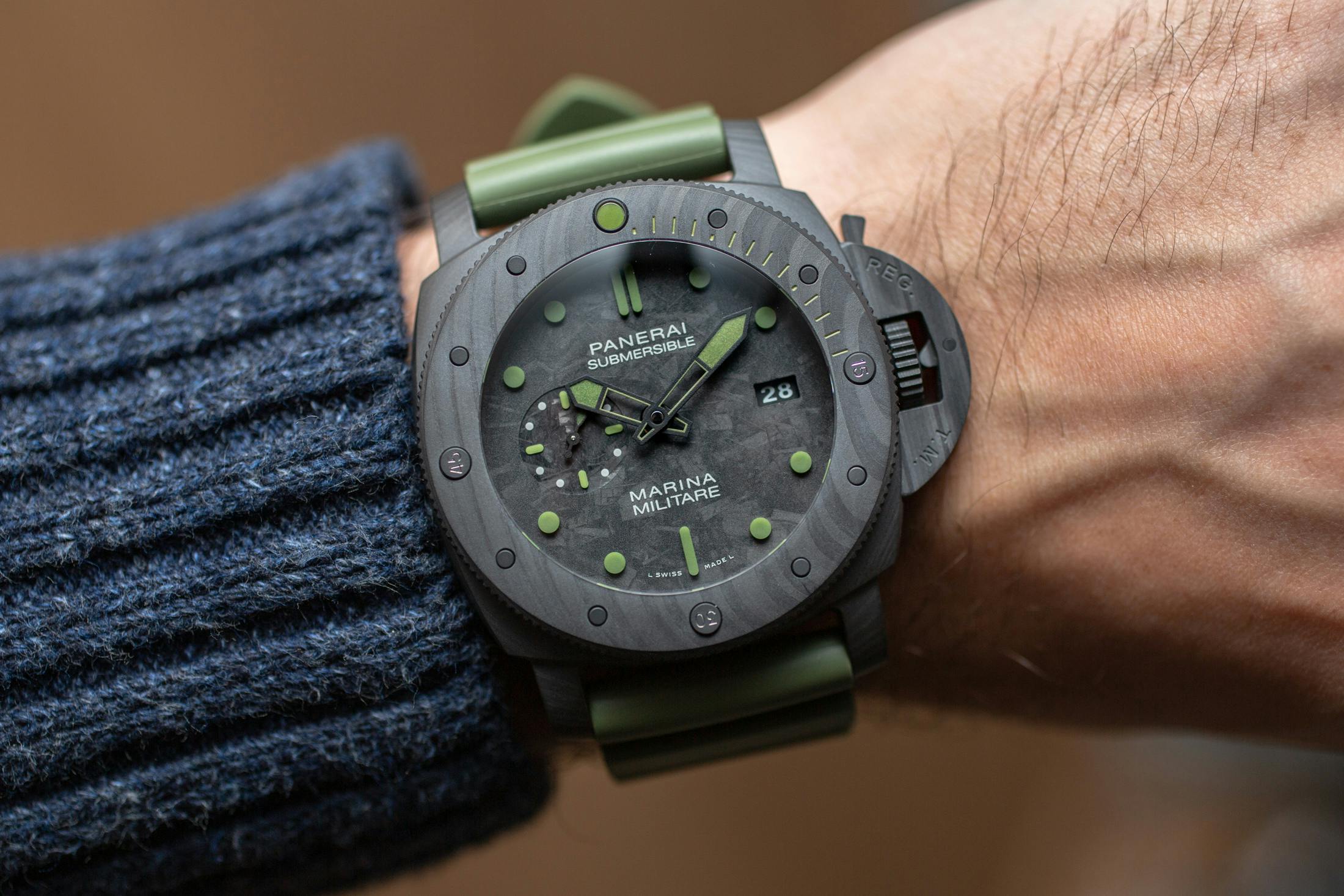 Introducing: The Panerai Submersible Marina Militare Carbotech 47mm (Live  Pics \u0026 Pricing) - HODINKEE