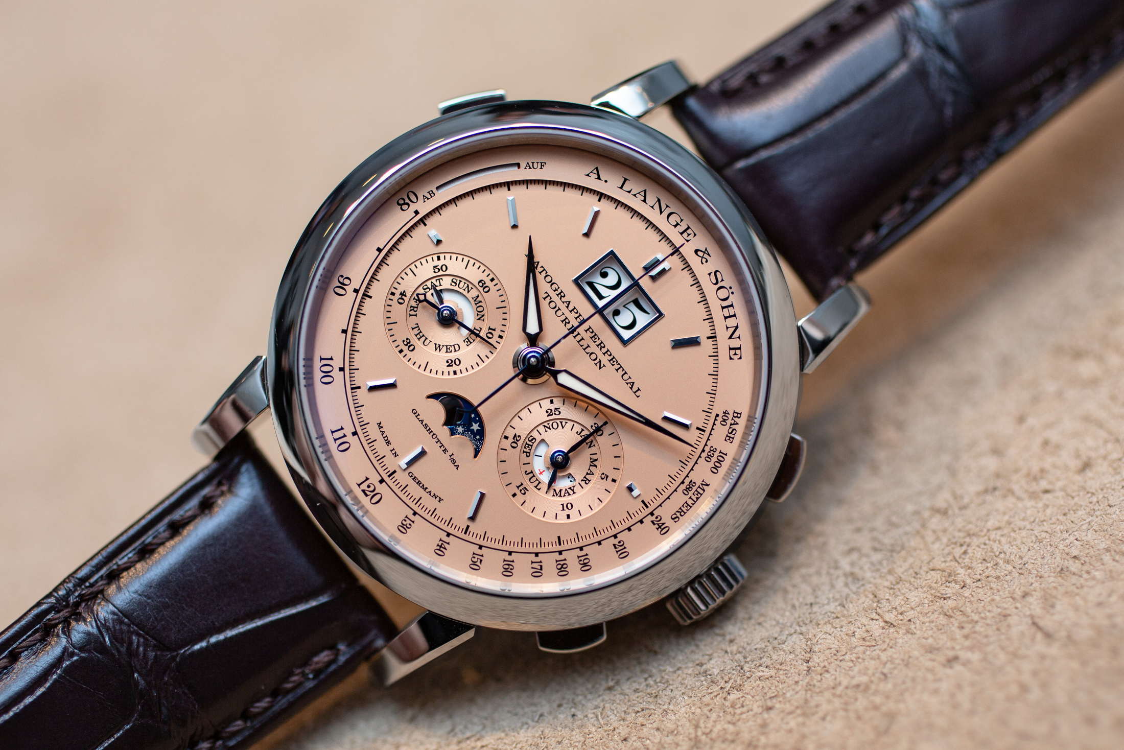 a lange and sohne datograph perpetual tourbillon