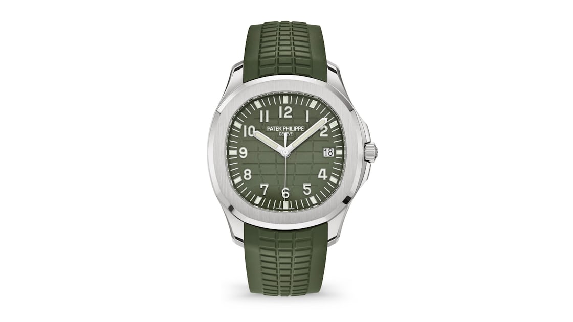Introducing The Patek Philippe Aquanaut 5168g With Khaki Green Dial Hodinkee