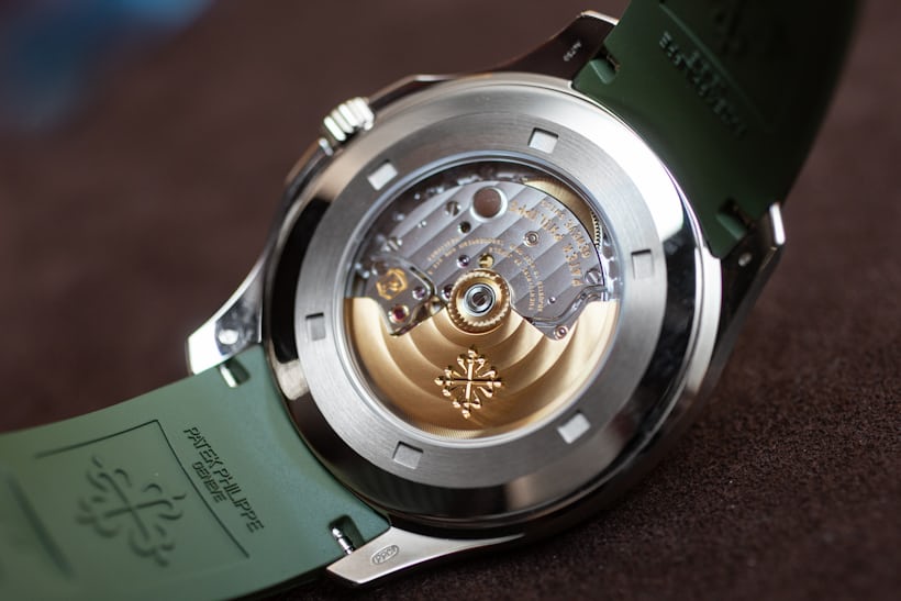 First Photos The Patek Philippe Aquanaut 5168g 010 In Khaki Green Hodinkee First Photos The Patek Philippe Aquanaut 5168g 010 In Khaki Green Hodinkee