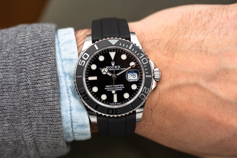 Introducing The Rolex Yacht Master 42 In White Gold Live Pics Pricing Hodinkee