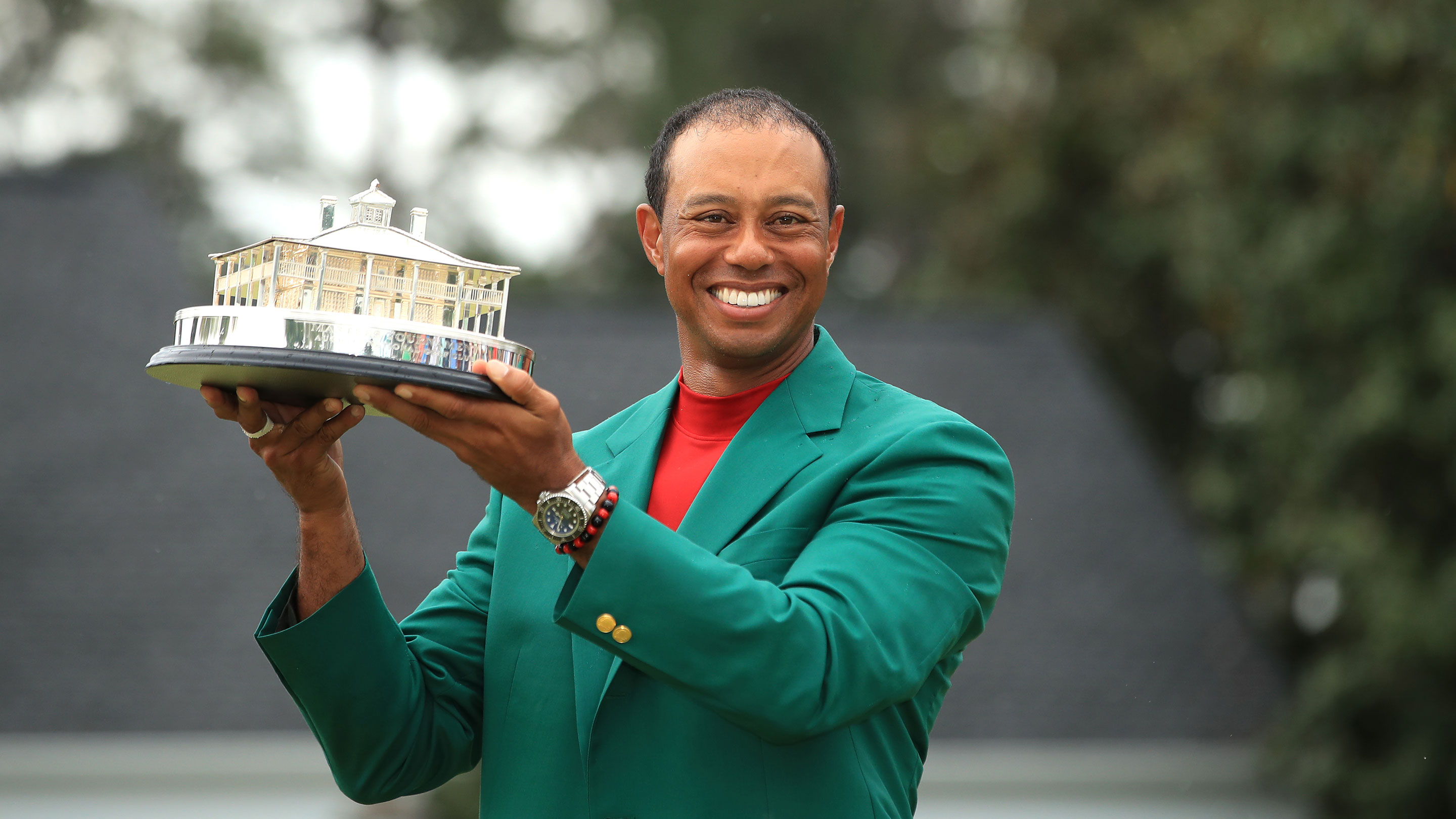 Watch Spotting Tiger Woods Wears A Rolex Deepsea D-Blue After Winning His First Masters In 14 Years