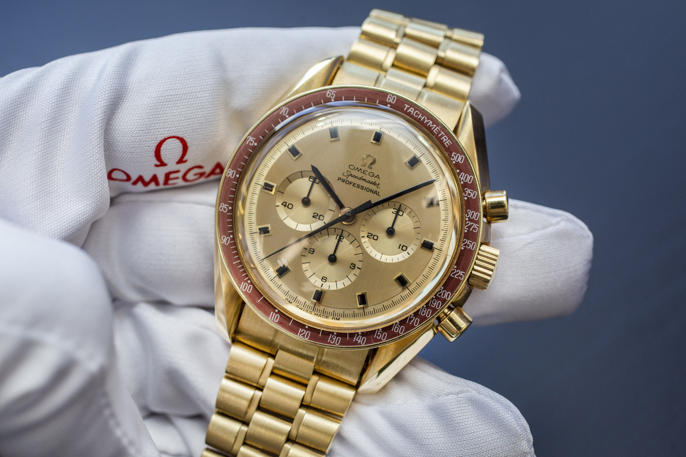 gold omega watch
