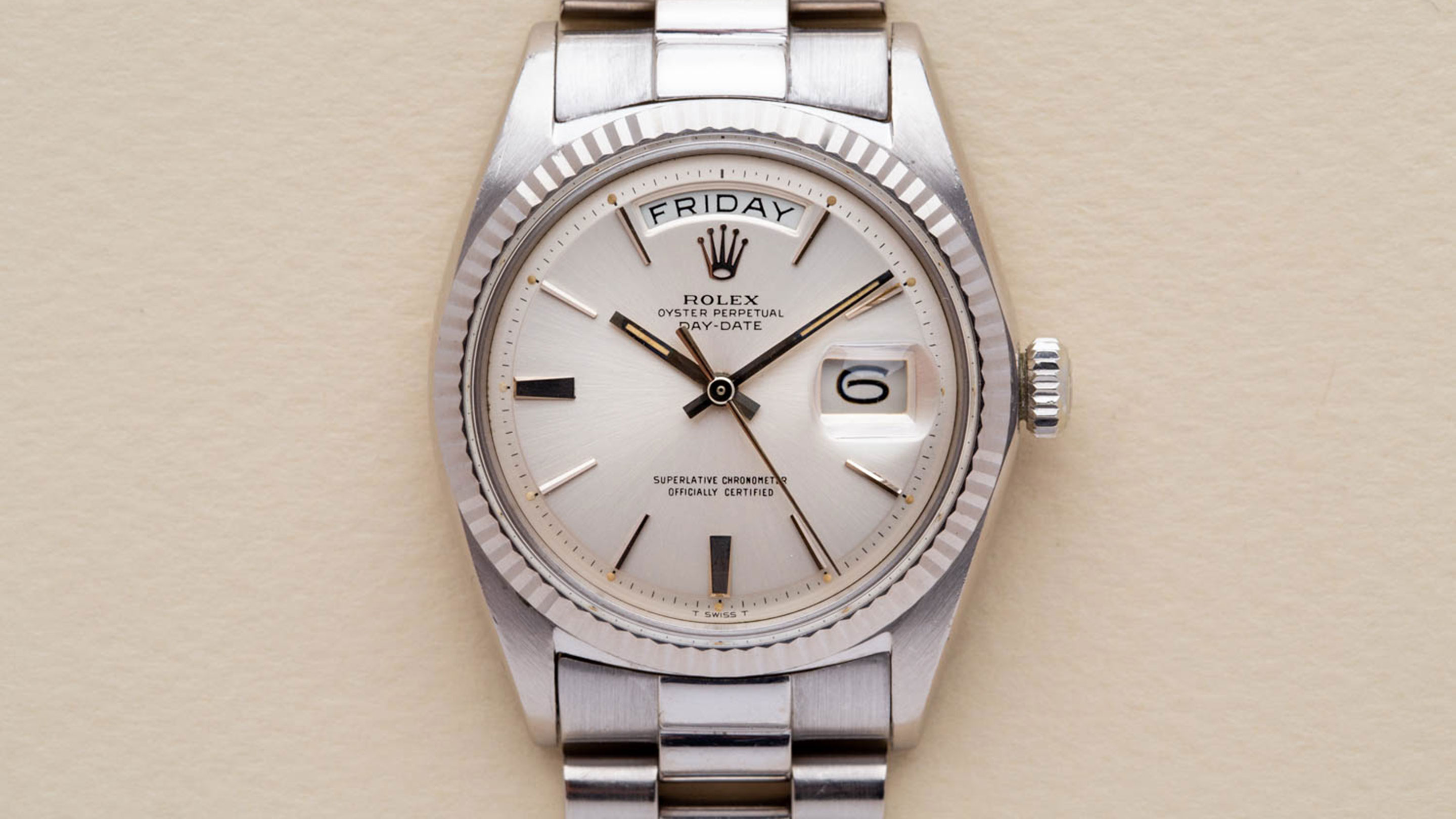 rolex oyster perpetual day date superlative chronometer officially certified t swiss made t