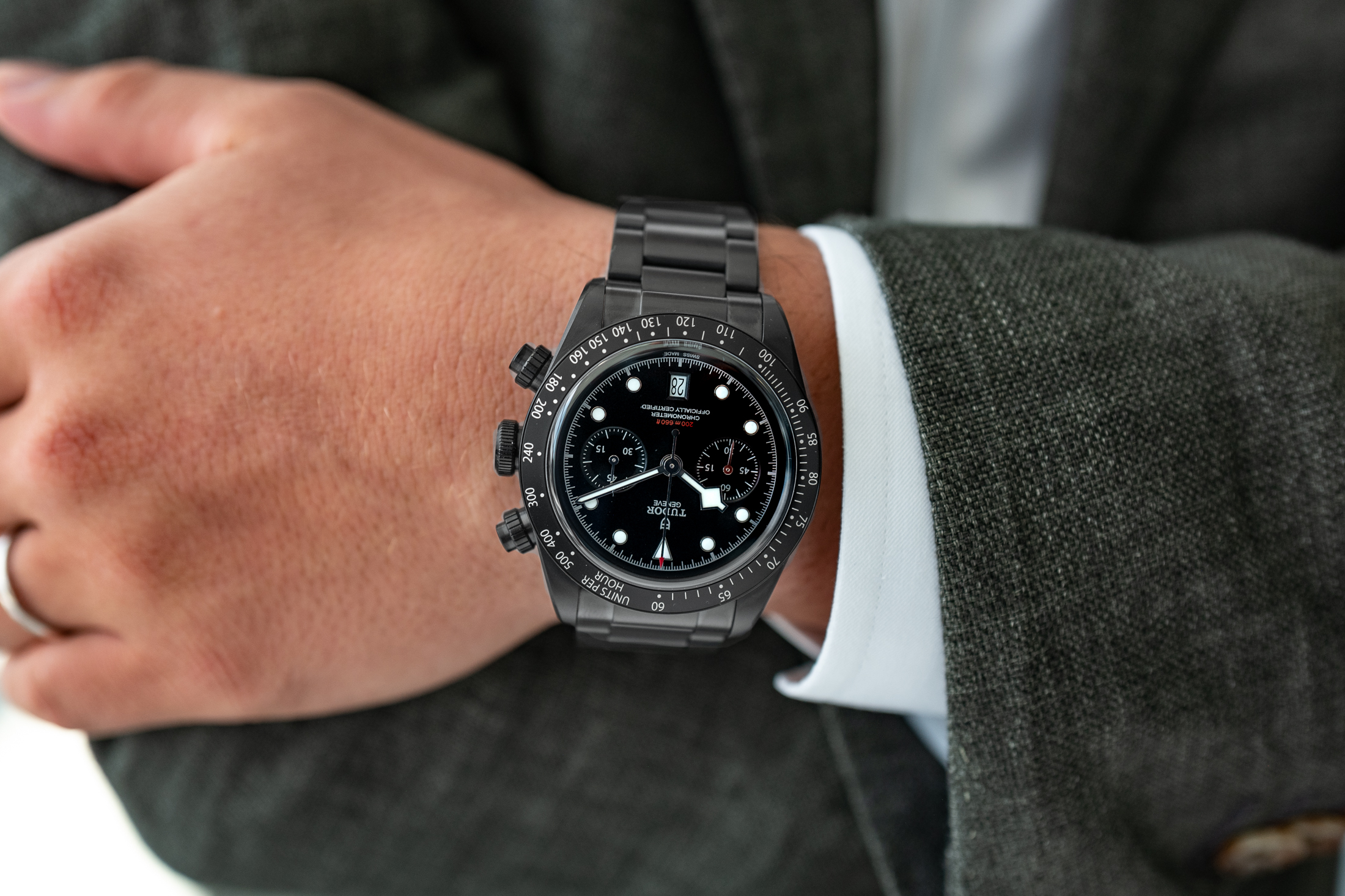 all black tudor watch