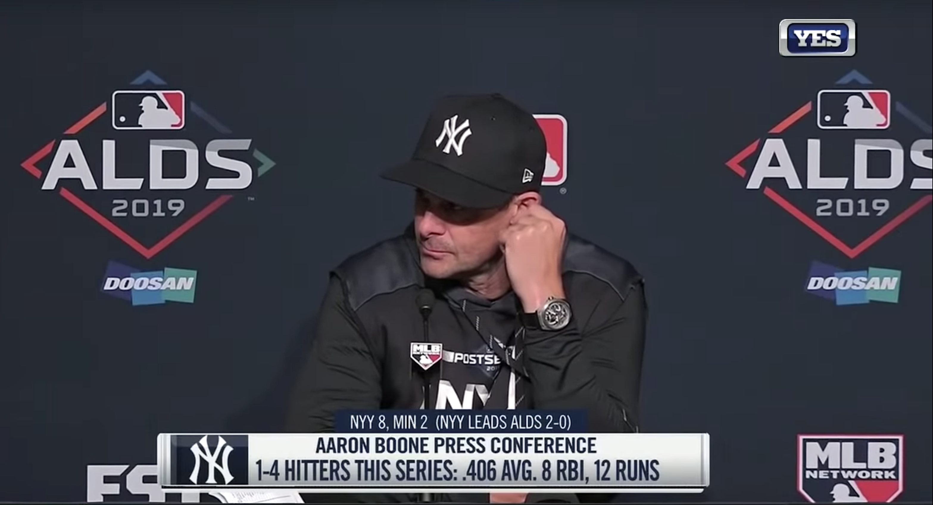Aaron Boone ALDS 2022 press conference 