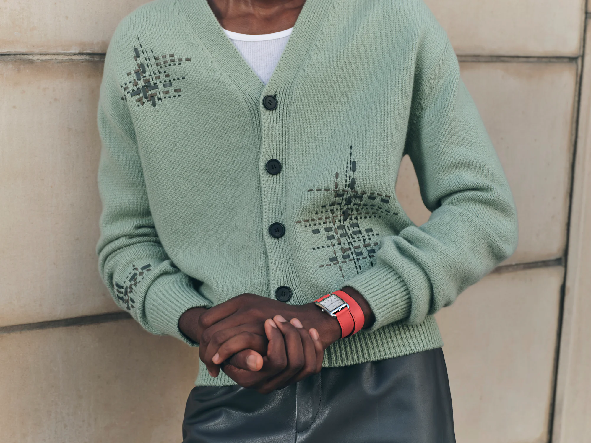 Hermes watch on model