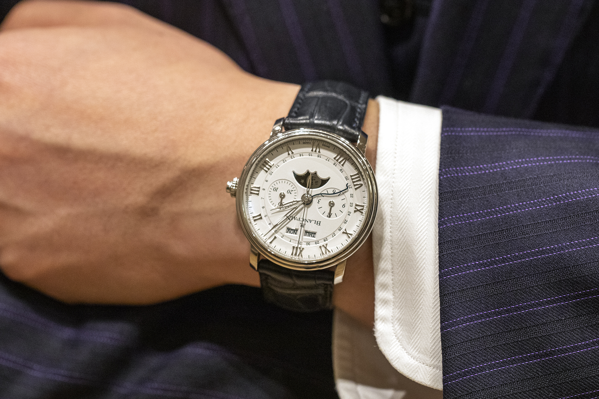 ブランパン ヴィルレ ムーンフェイズ & コンプリート カレンダー