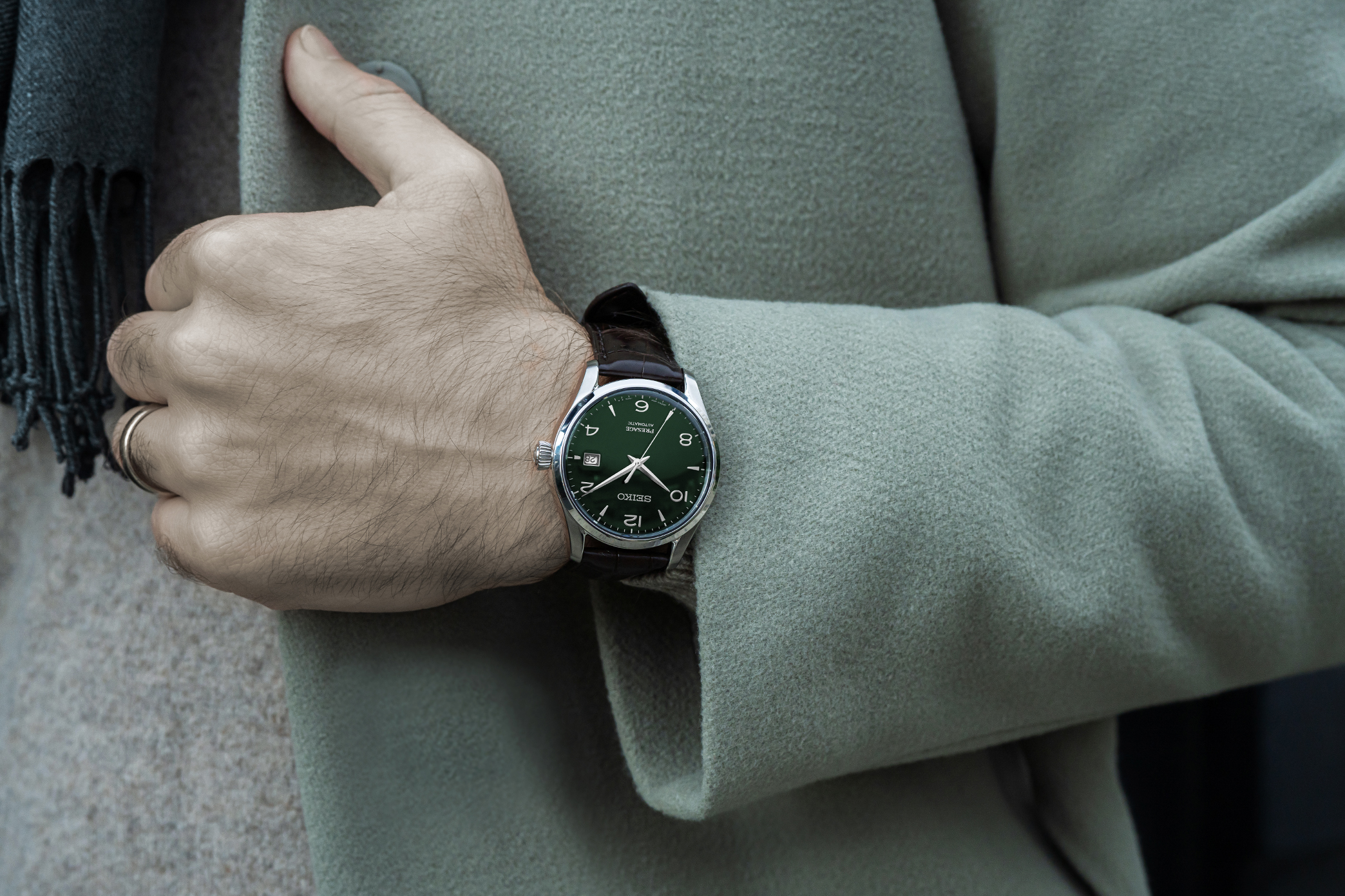 seiko green presage