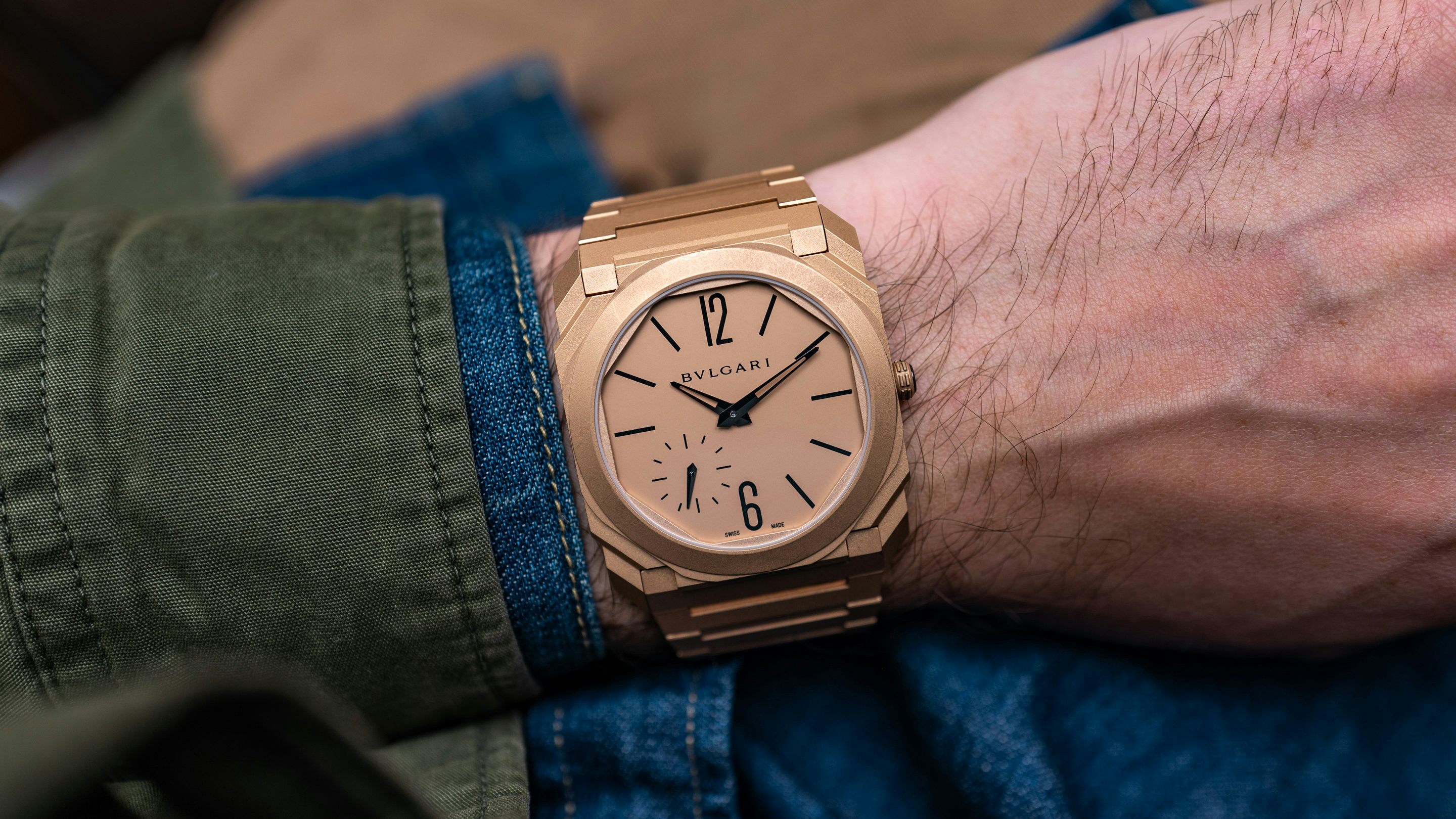 Hands-On: The Bulgari Octo Finissimo Automatic Blasted Gold - Hodinkee