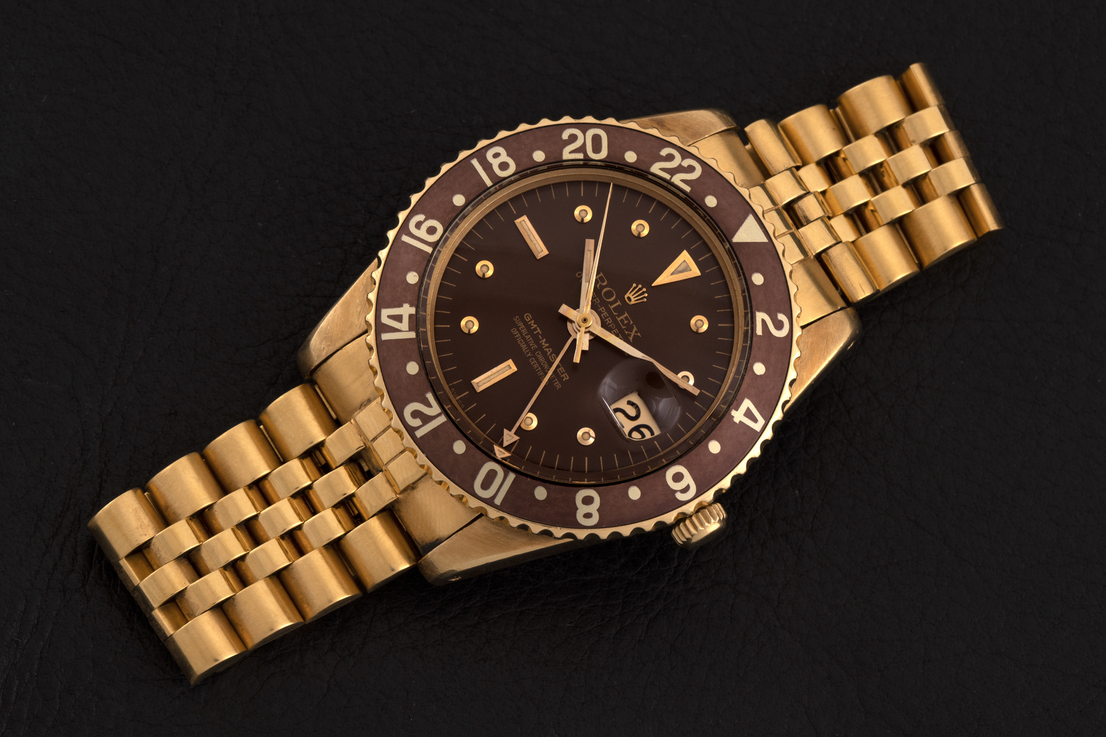 gmt master half gold