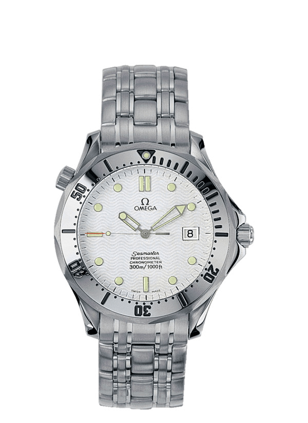 omega seamaster chronograph white dial