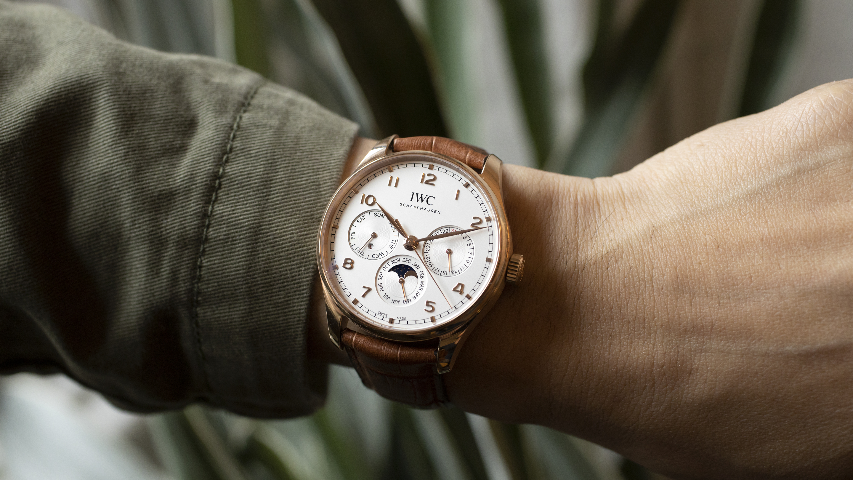 Iwc portugieser rose gold best sale