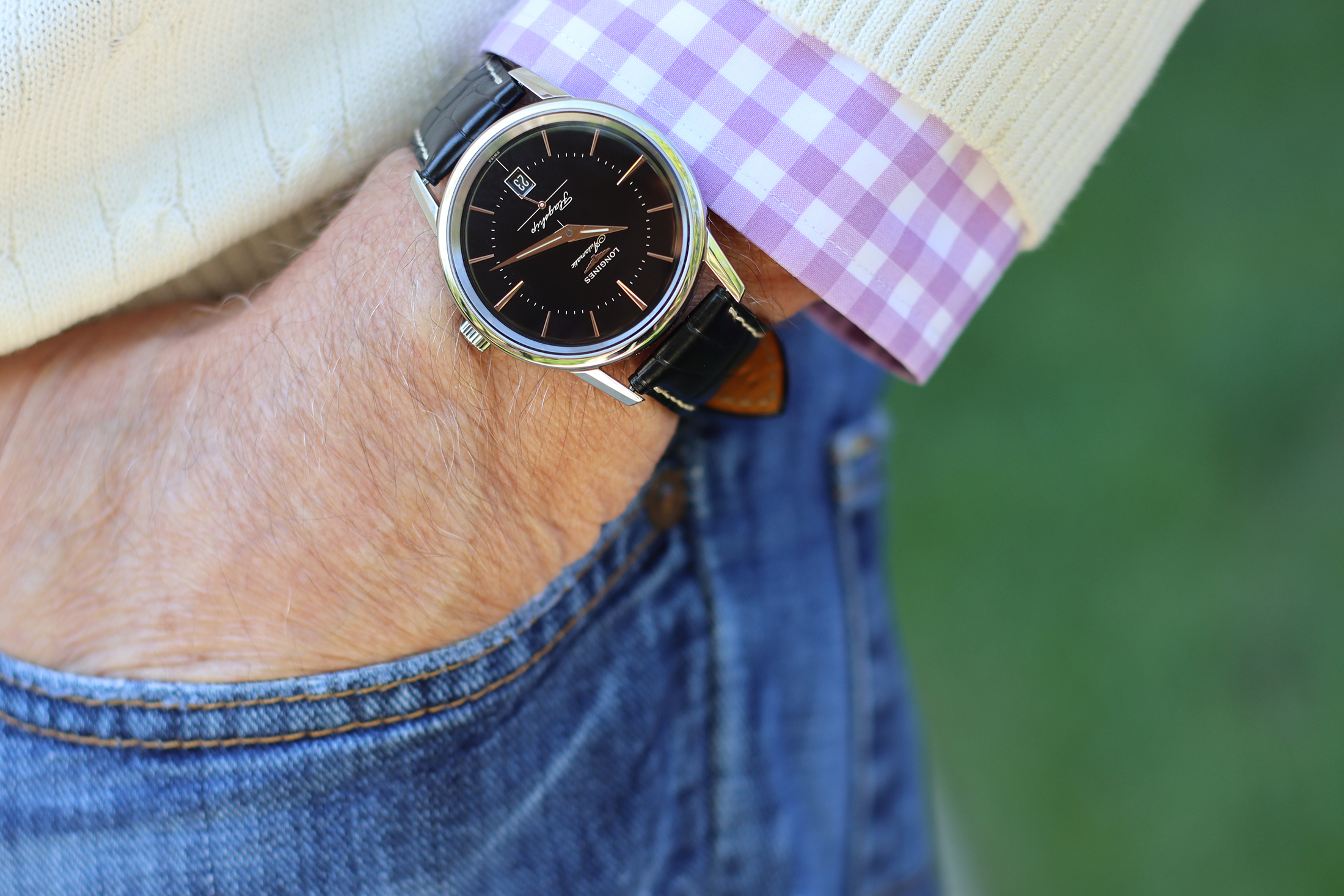 longines flagship heritage automatic men's watch