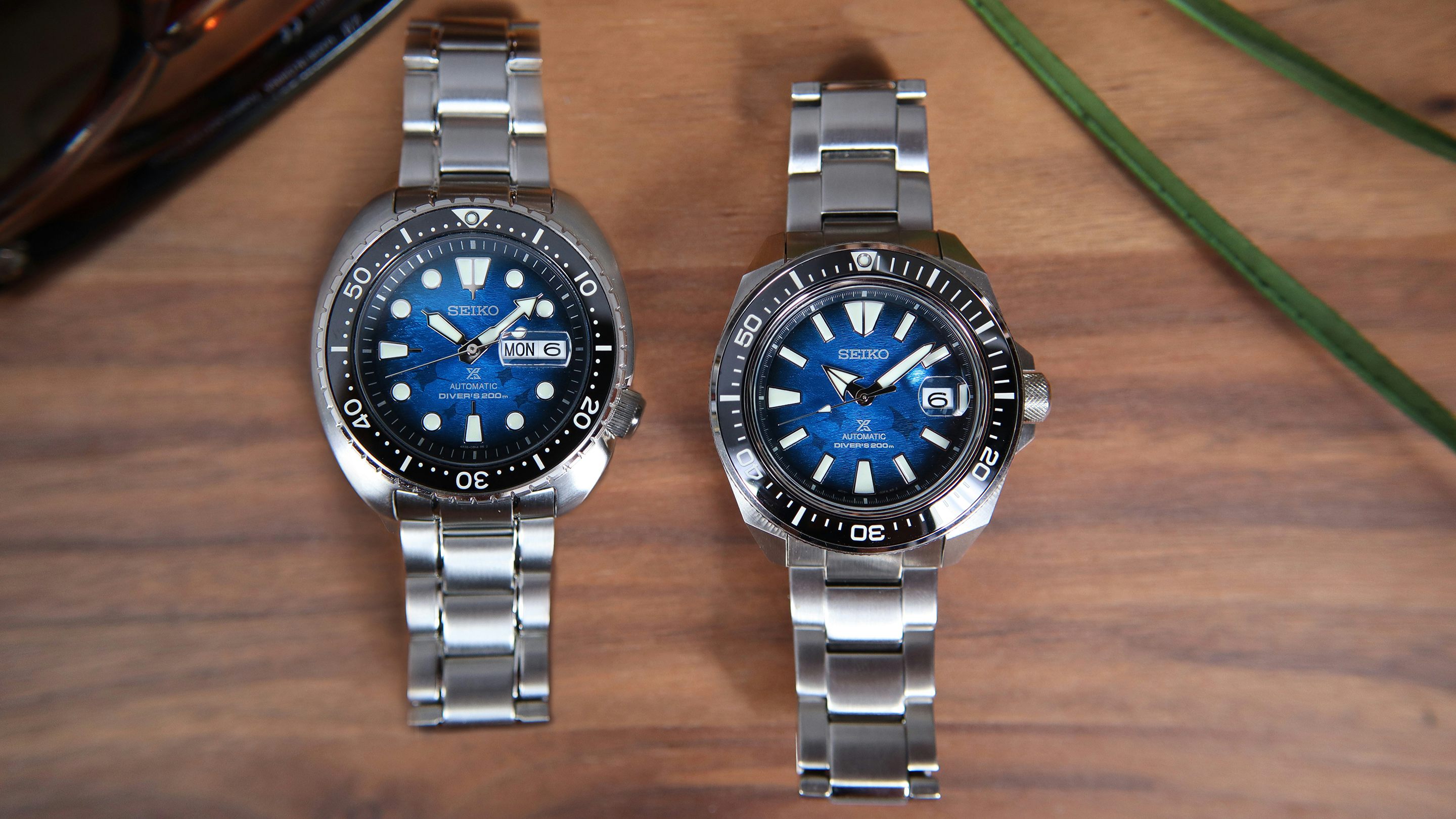 Hands-On: Two Ocean-Blue Seiko Divers With Manta Ray Dials Hodinkee