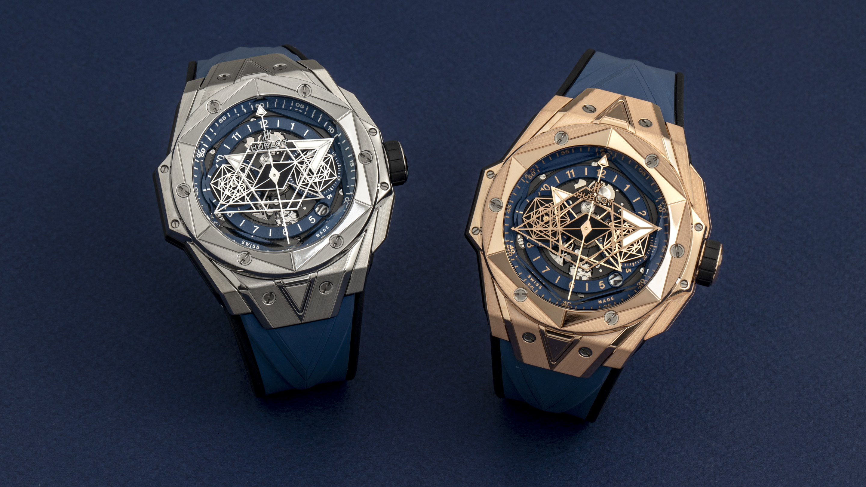 Hublot sang bleu 2 king gold hot sale