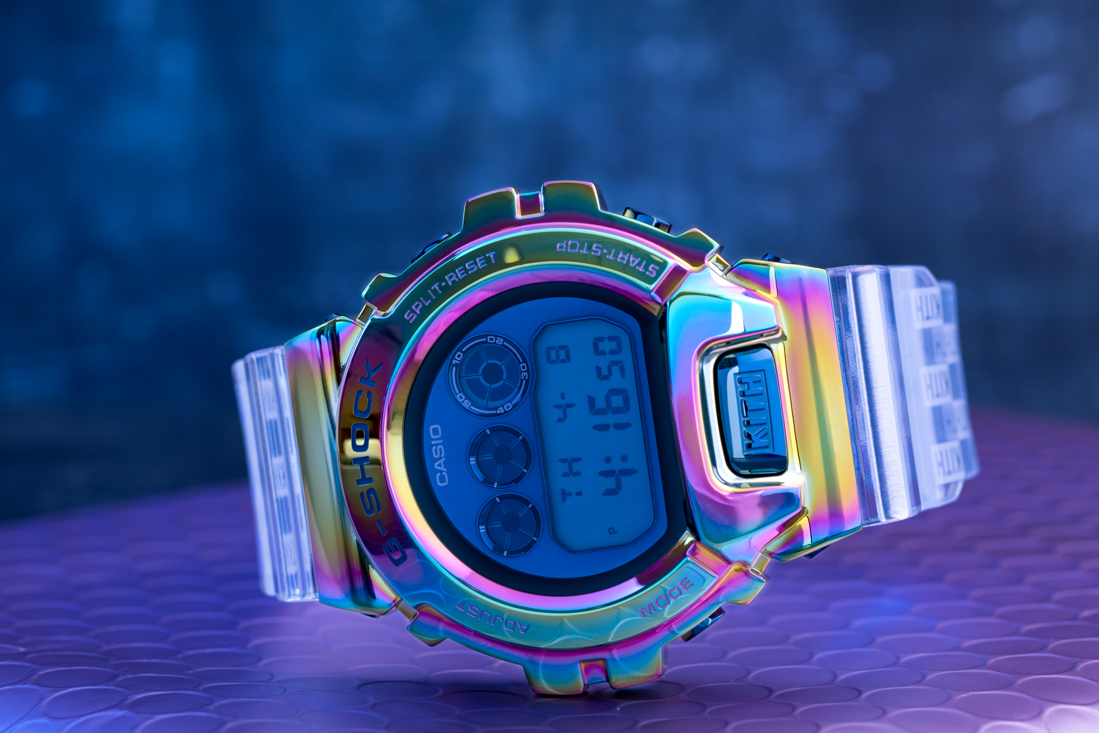 rainbow metal watch