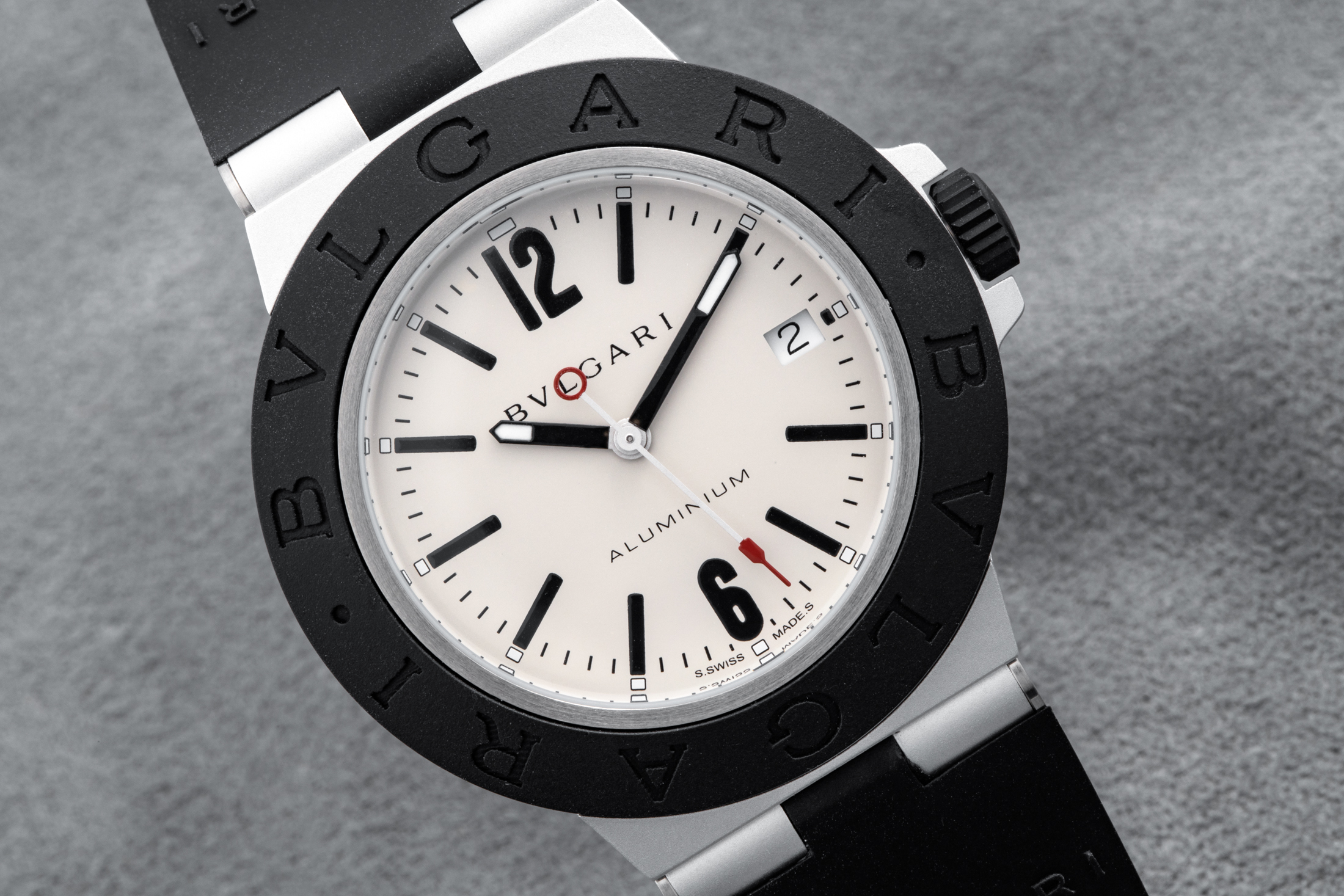 bvlgari aluminum watch strap