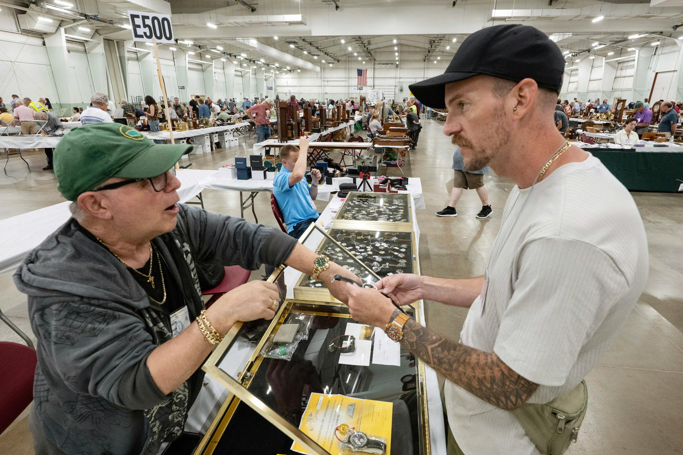Drew (left) and Nick (right) negotiating.