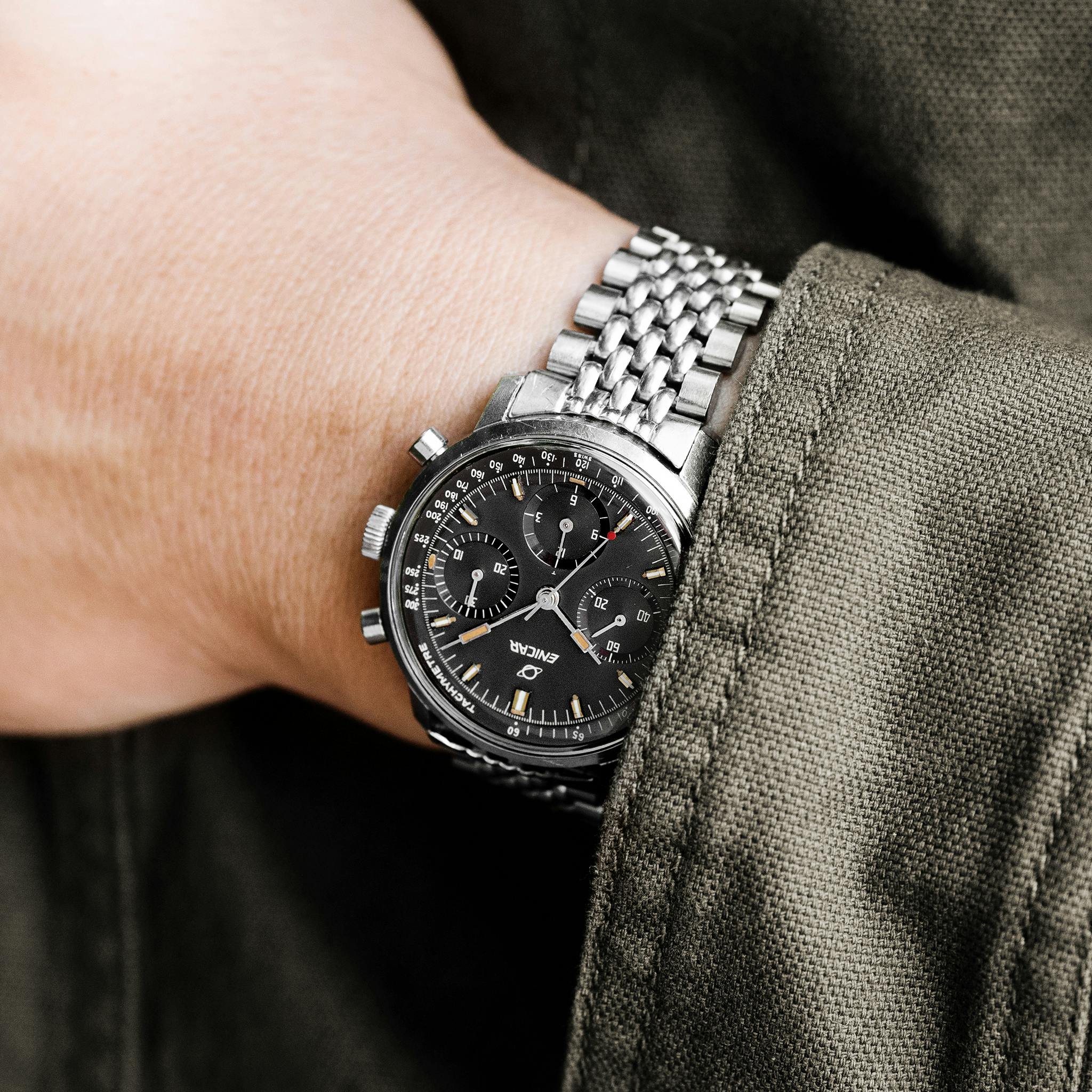 Vintage Watches: A 1960s Enicar 'Garnix' Chronograph, A 1970 Omega