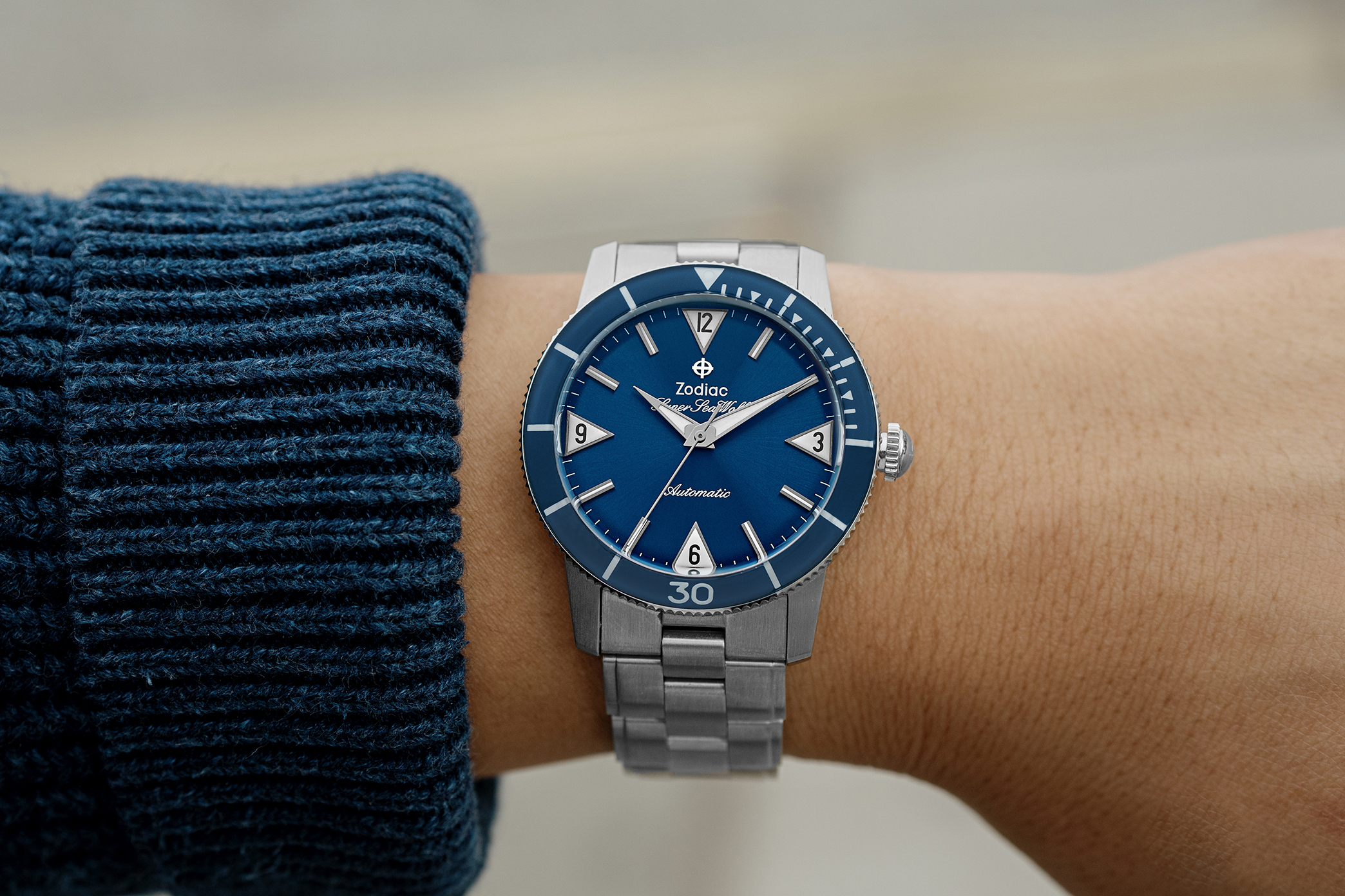 HODINKEE Shop Exclusive: The Zodiac Super Sea Wolf 53 Skin 'Blue'