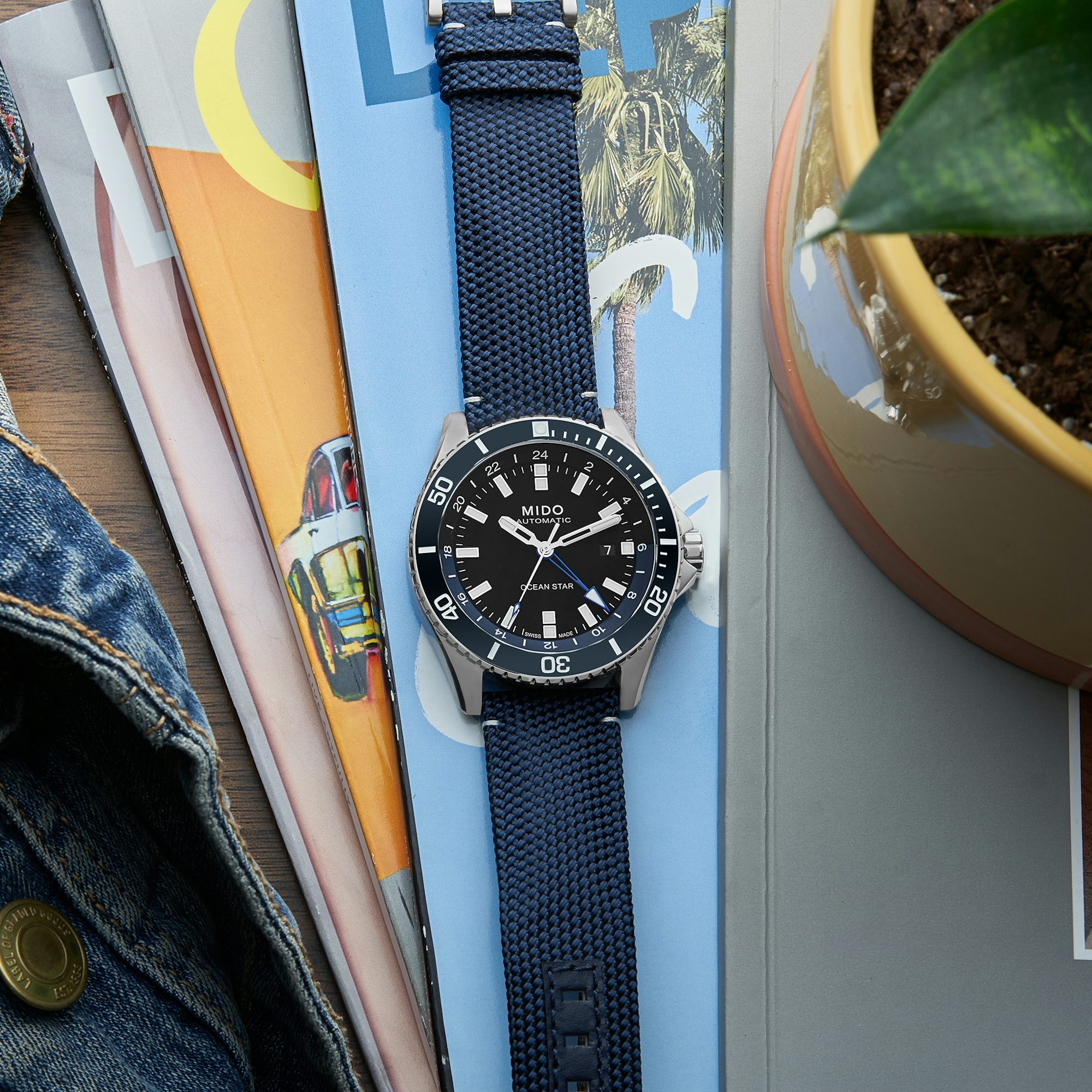 <p><a href="https://shop.hodinkee.com/products/mido-ocean-star-gmt-black-dial-blue-strap?_pos=2&_sid=389582b2e&_ss=r&variant=32790424682571" rel="noopener" target="_blank"><u>Mido Ocean Star GMT</u></a></p>