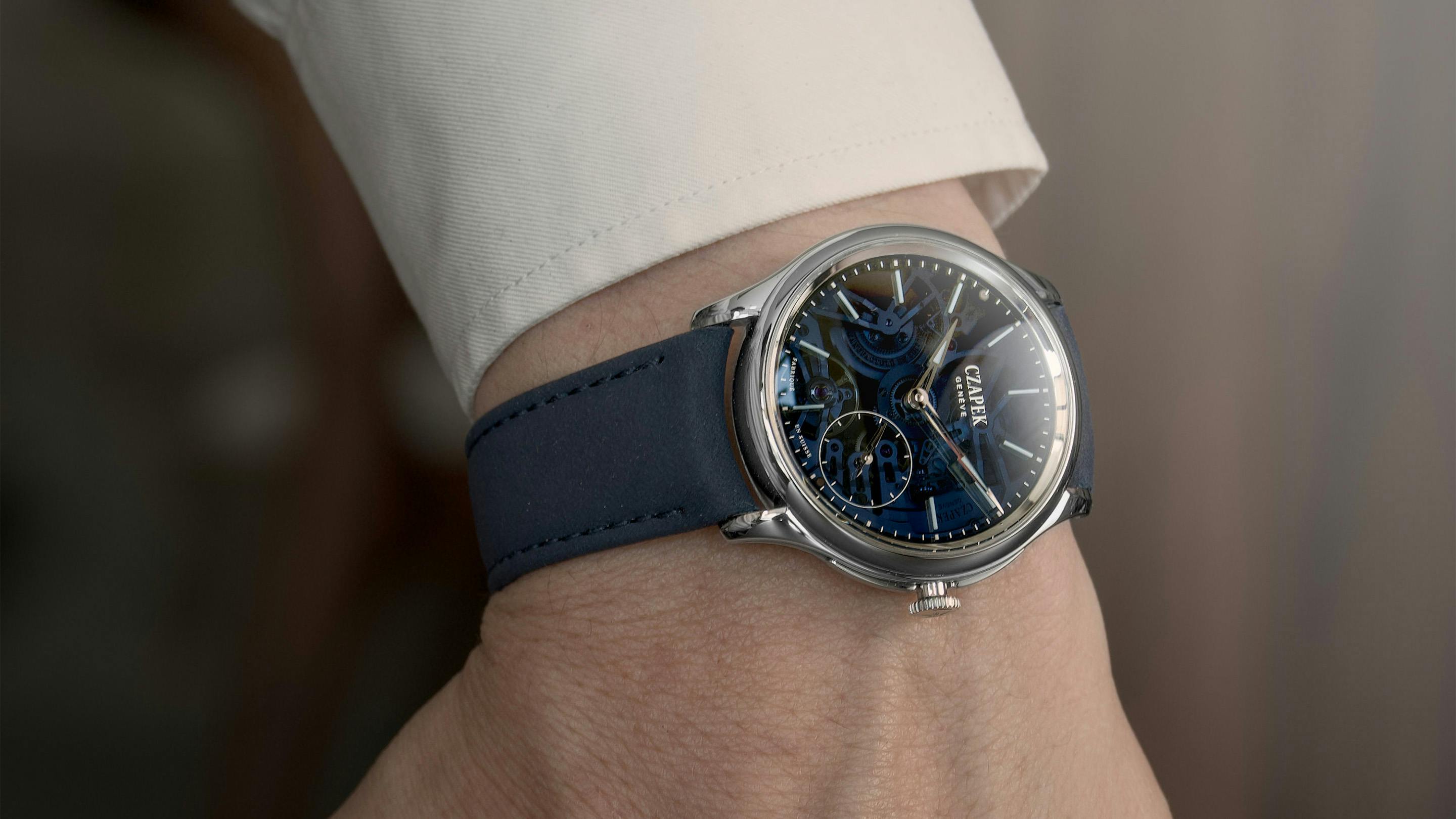 Czapek Promenade Transparencies "Aqua Blue"