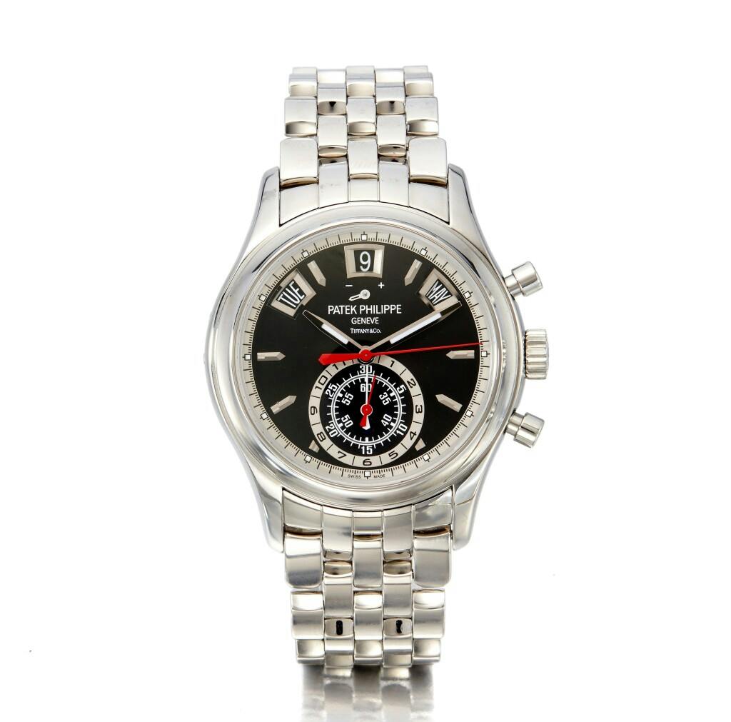 A soldier image of a Patek Philippe Annual Calendar Chronograph ref. 5960/1A 