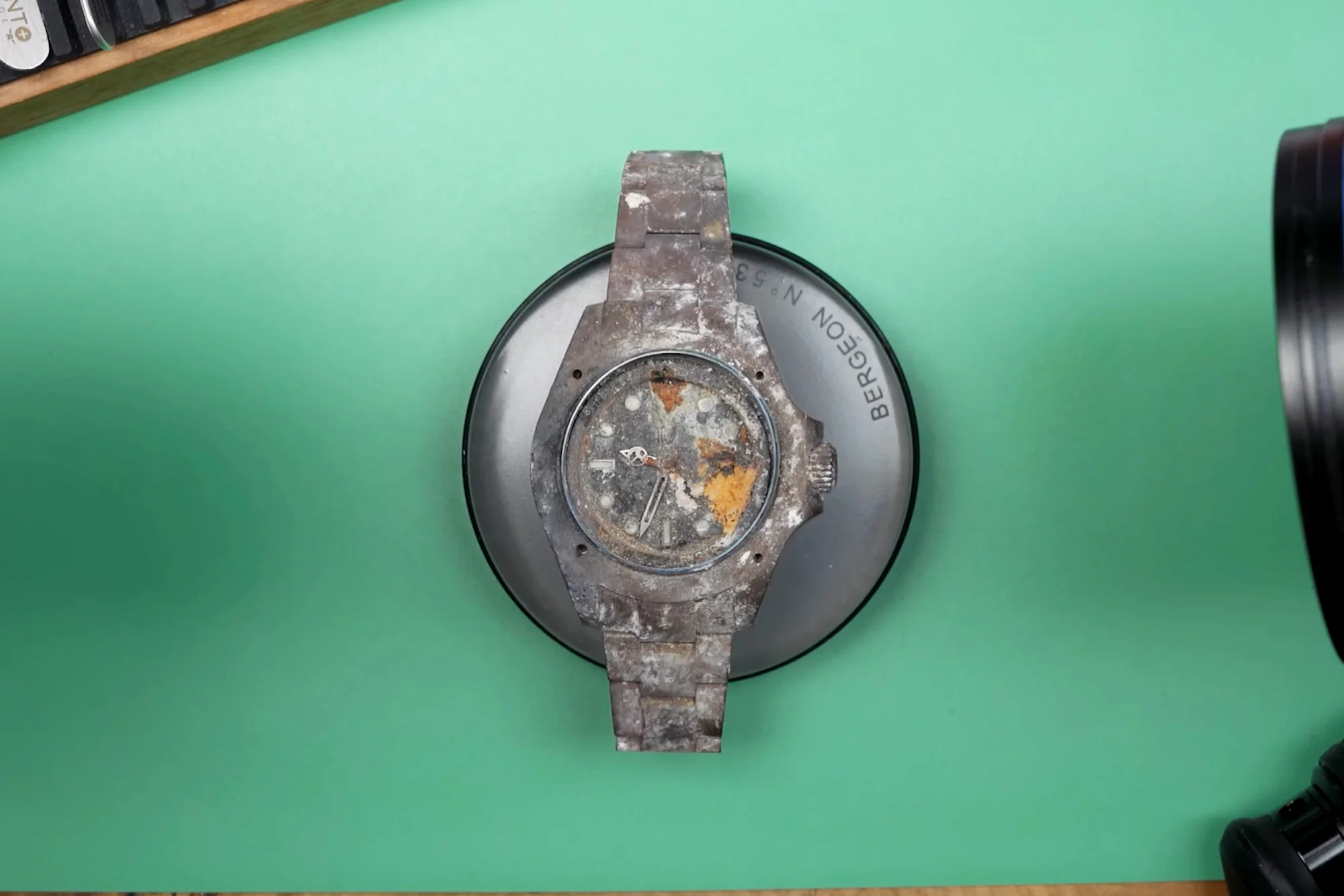 a burnt rolex