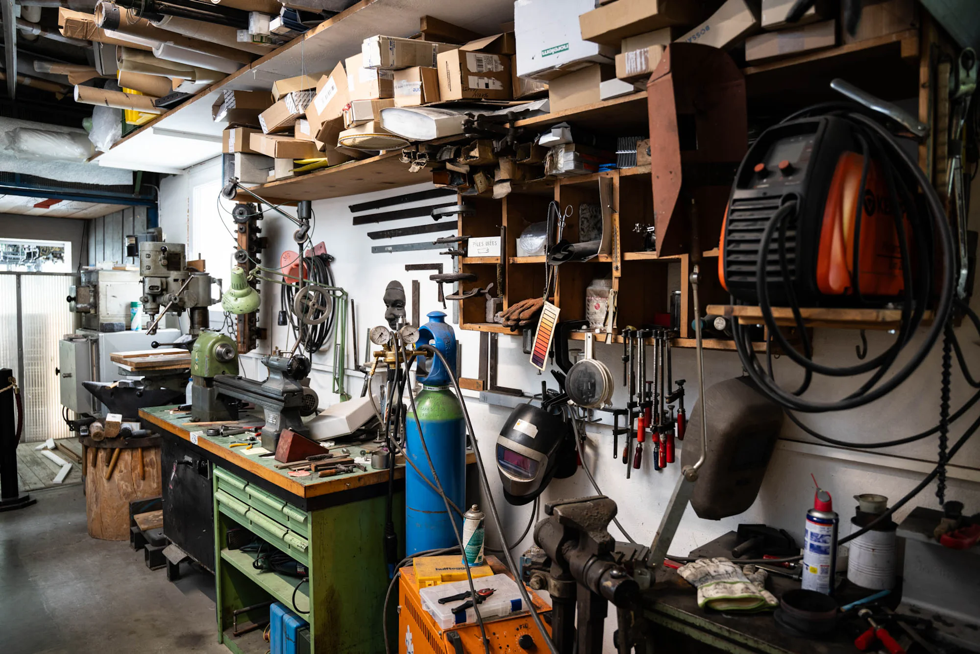 Workshop machinery room