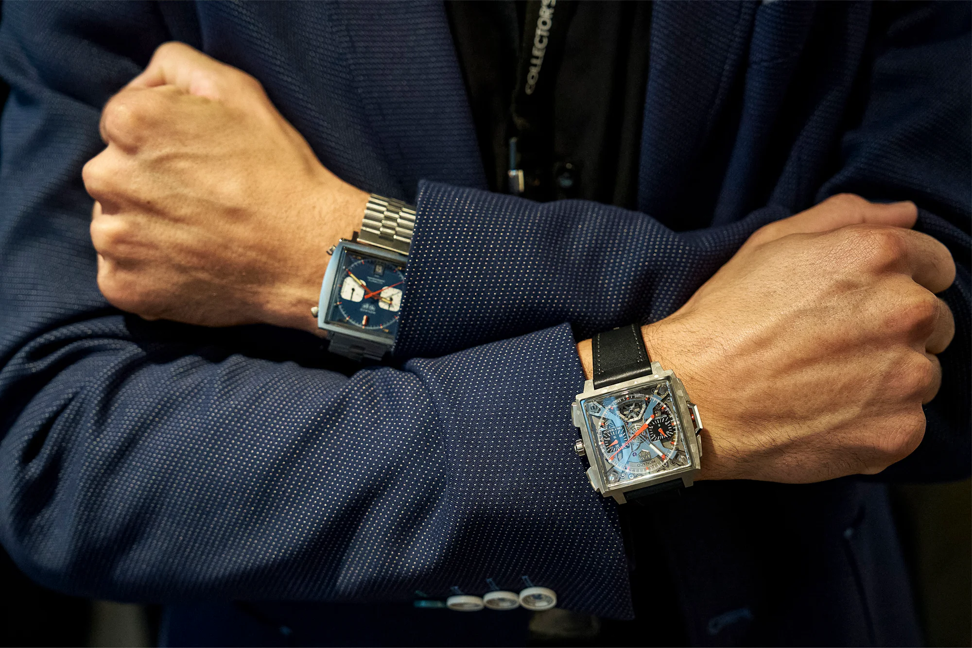 Two Heuer Monacos