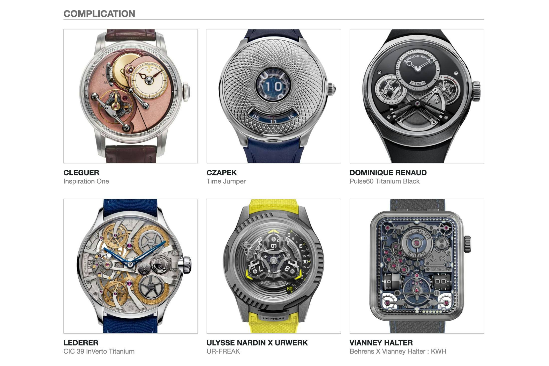 Complication GPHG