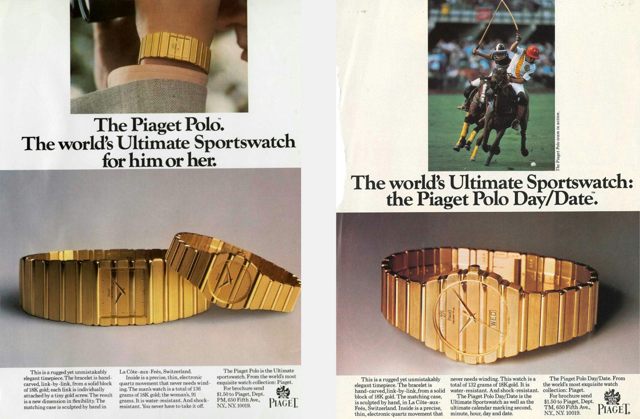 vintage piaget polo advertisement