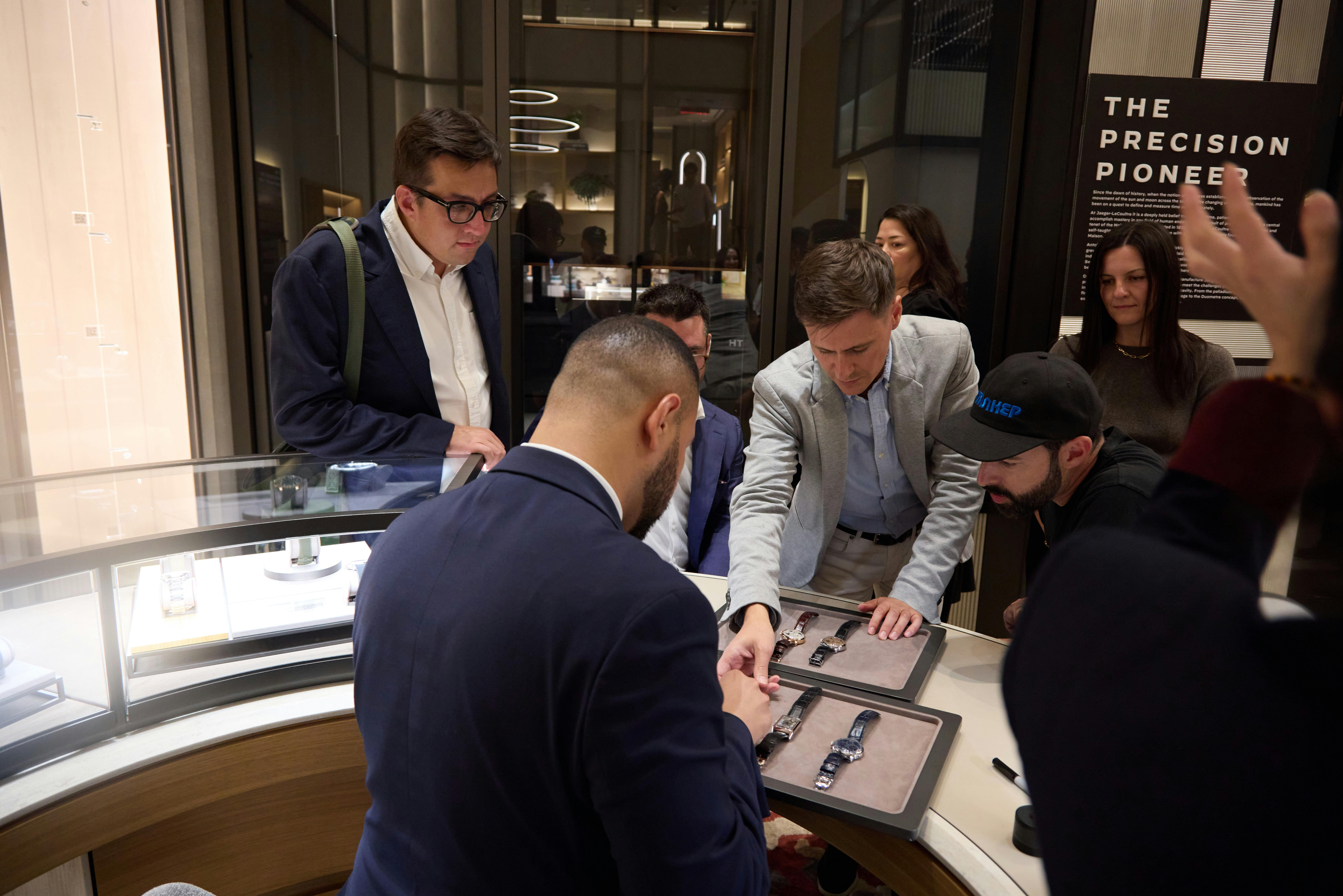 Guests at new JLC boutique for store opening celebration