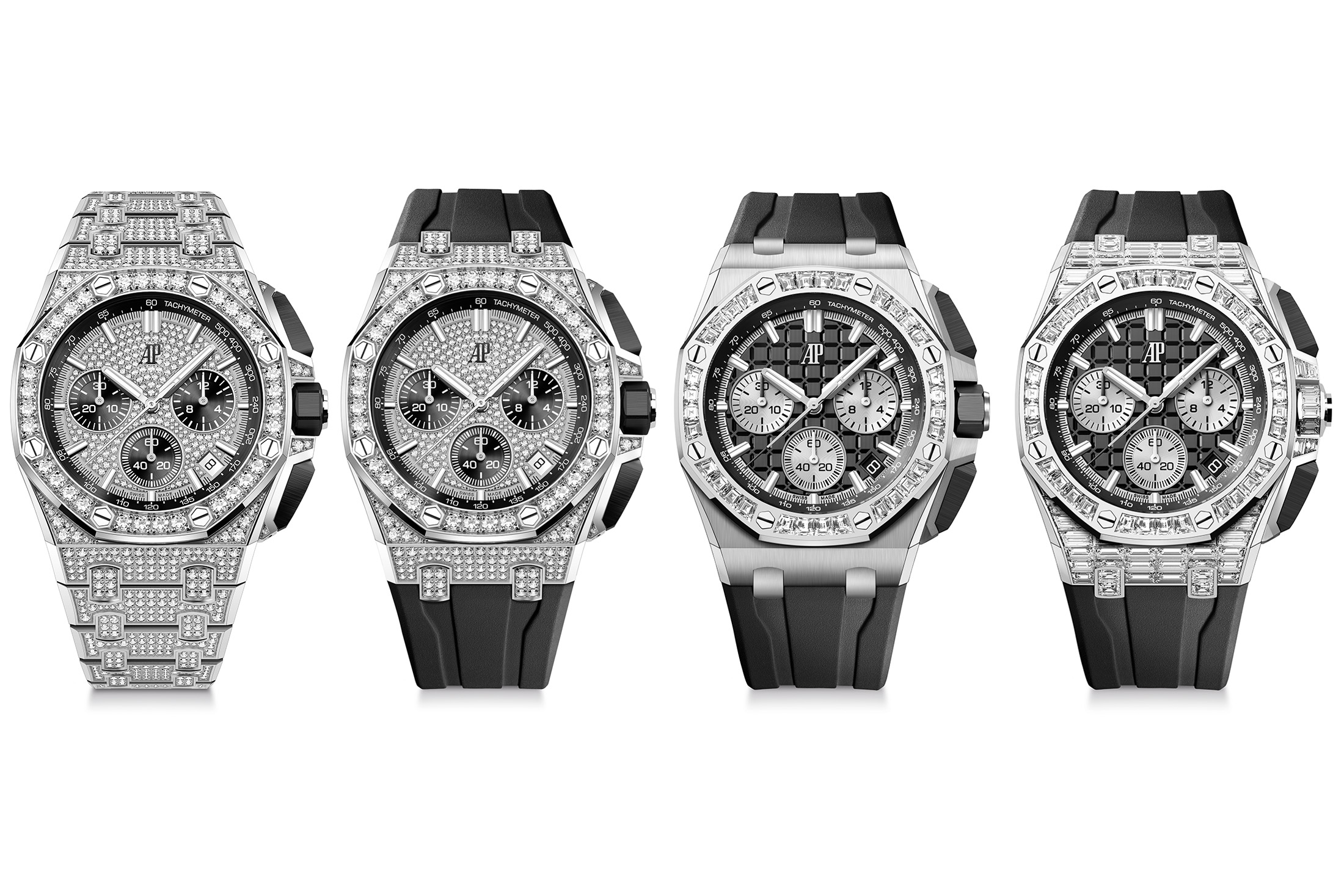 Audemars Piguet launches four new gem set Royal Oak Offshores