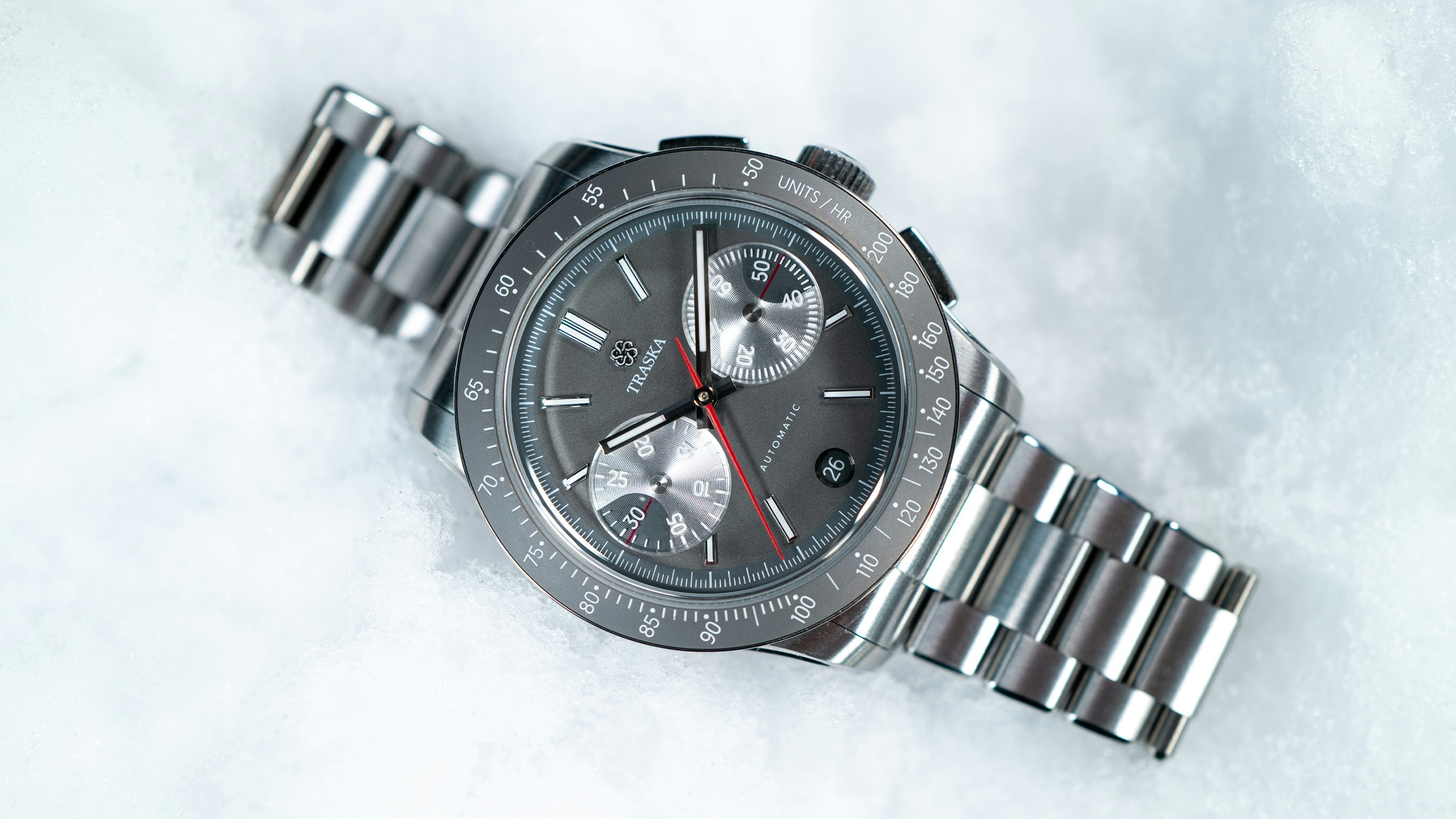 Hands-On: Traska Chronograph Tungsten Gray