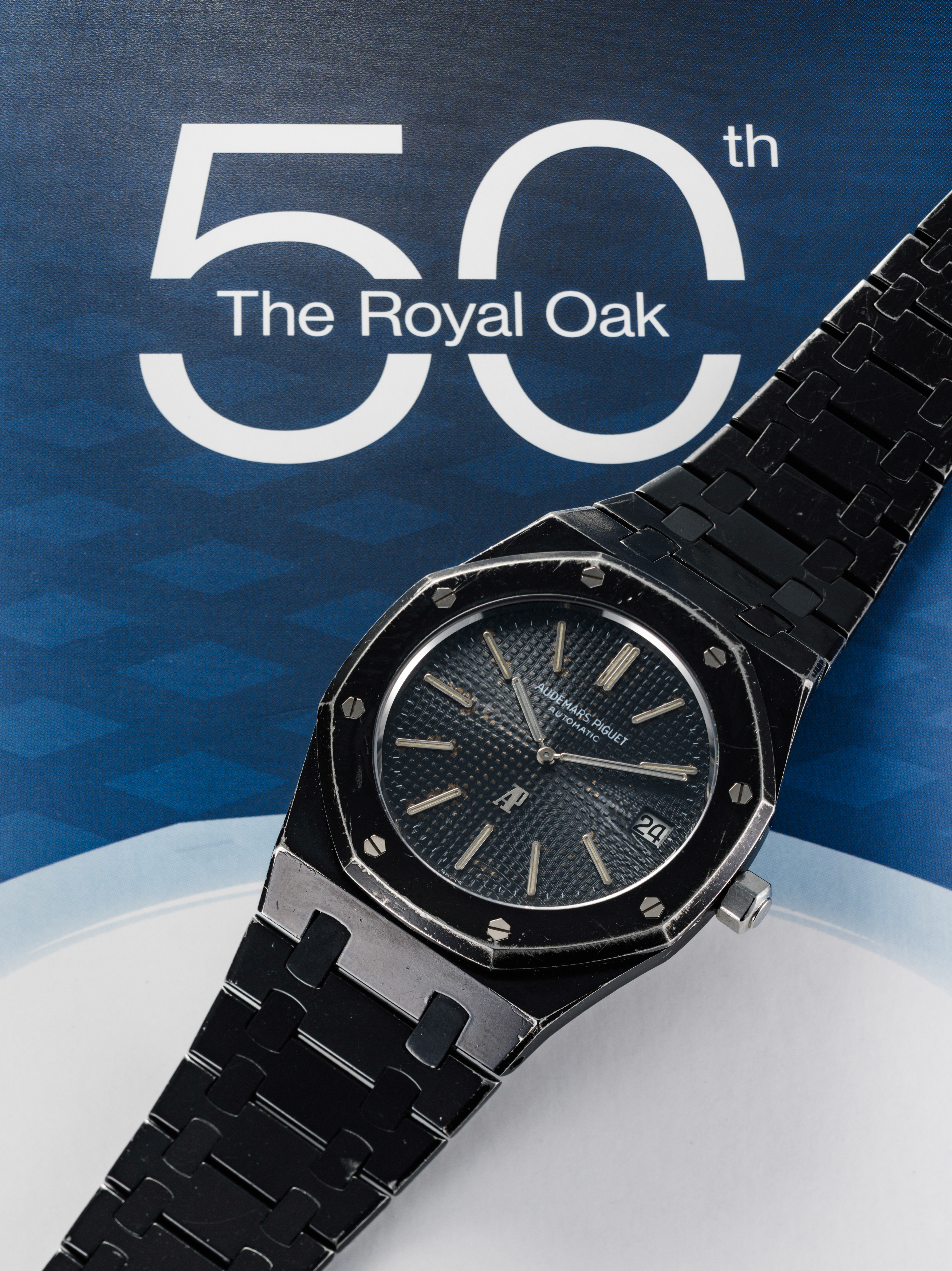 RO 5402ST black PVD.The Royal Oak Supposedly Worn By Chanel