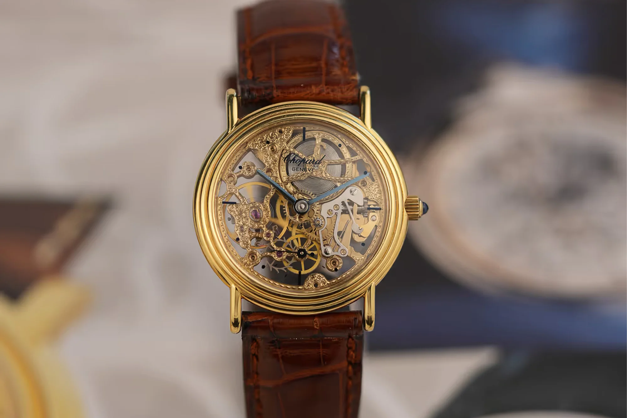 A 1980s Chopard Skeletonized Dress Watch