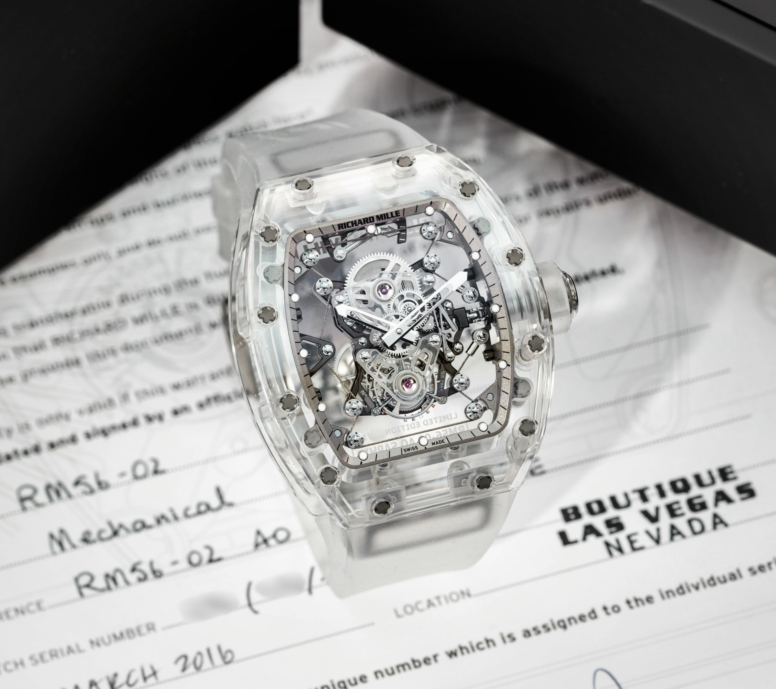 richard mille rm56-02 sapphire tourbillon