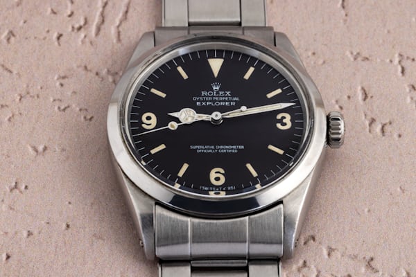 image of Rolex Explorer 1016 with matte dial.