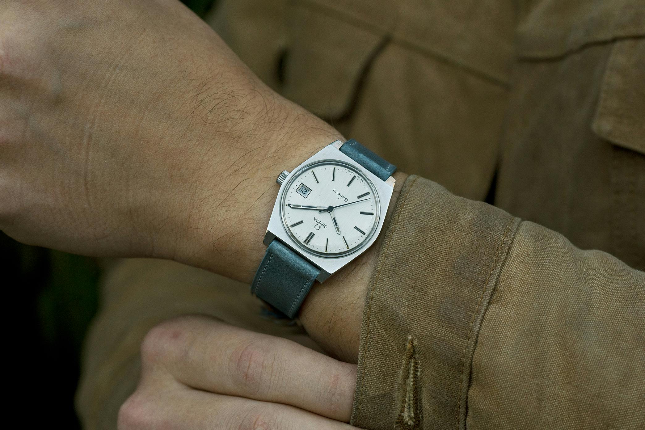 <p><a href="https://shop.hodinkee.com/products/tonneau-date?utm_source=hodinkee&amp;utm_medium=article&amp;utm_campaign=article-links-vintage" target="_blank">1972 Omega Genève Ref. 1360049</a></p>