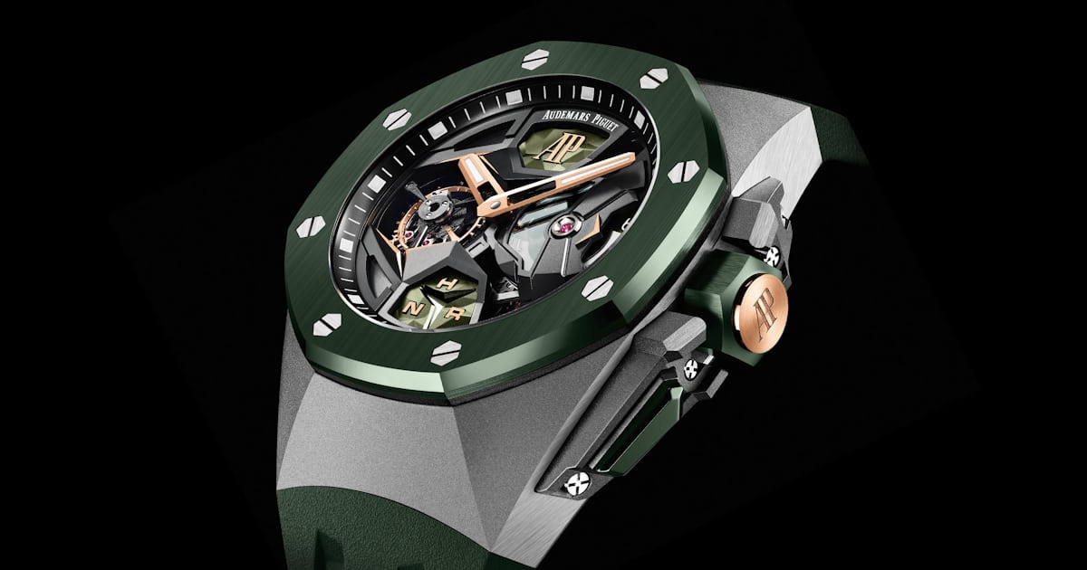 Introducing: The Royal Oak Concept Flying Tourbillon GMT Goes Green