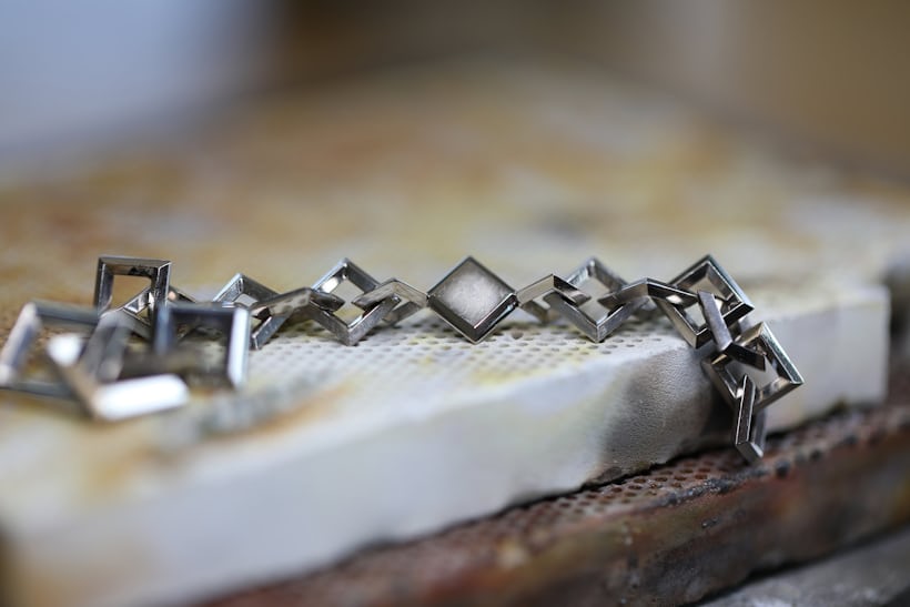 Chain, La Rose Carrée pocket watch, in progress